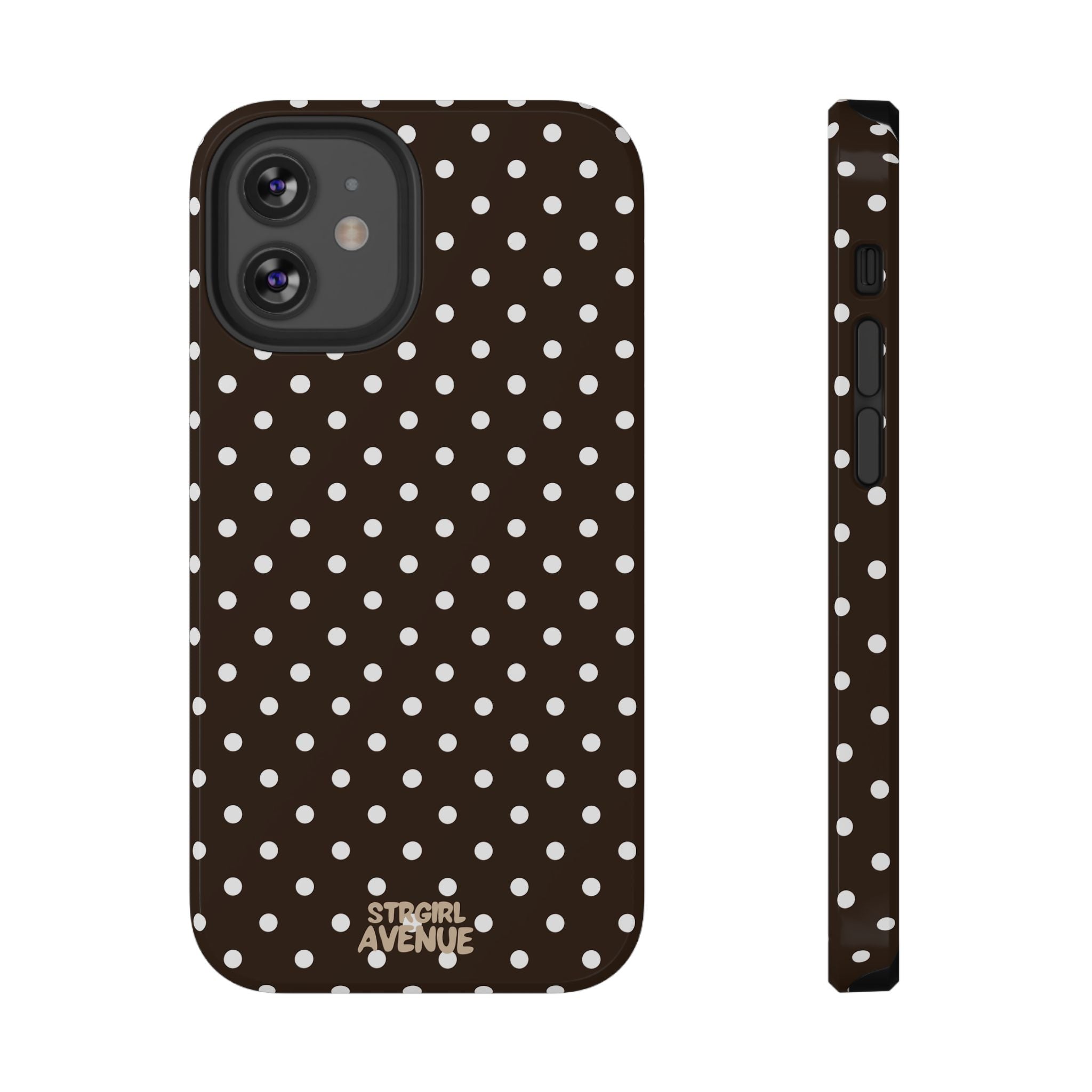 “Cocoa Dots” protective phone case