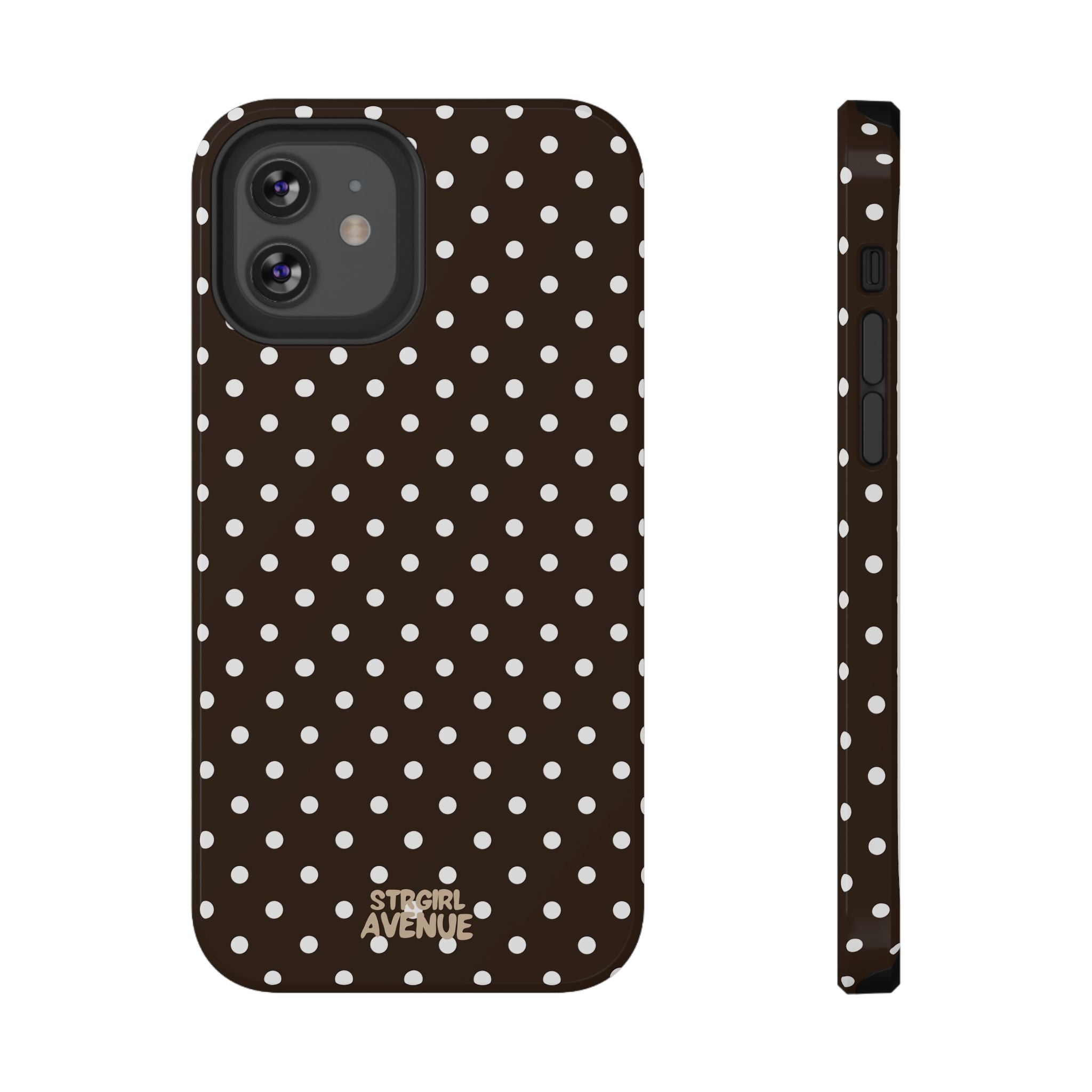 “Cocoa Dots” protective phone case