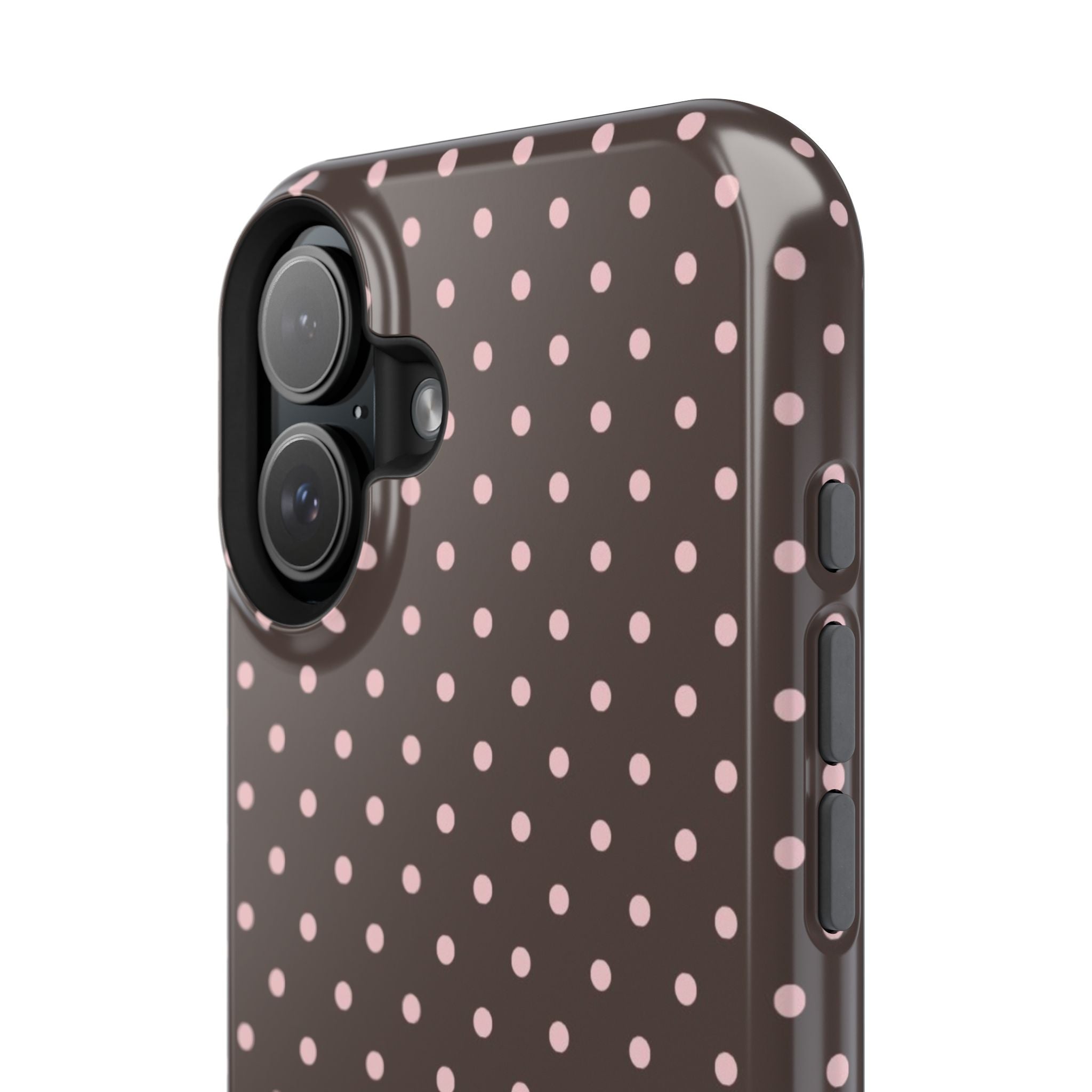 “Straw choc dots” protective phone case