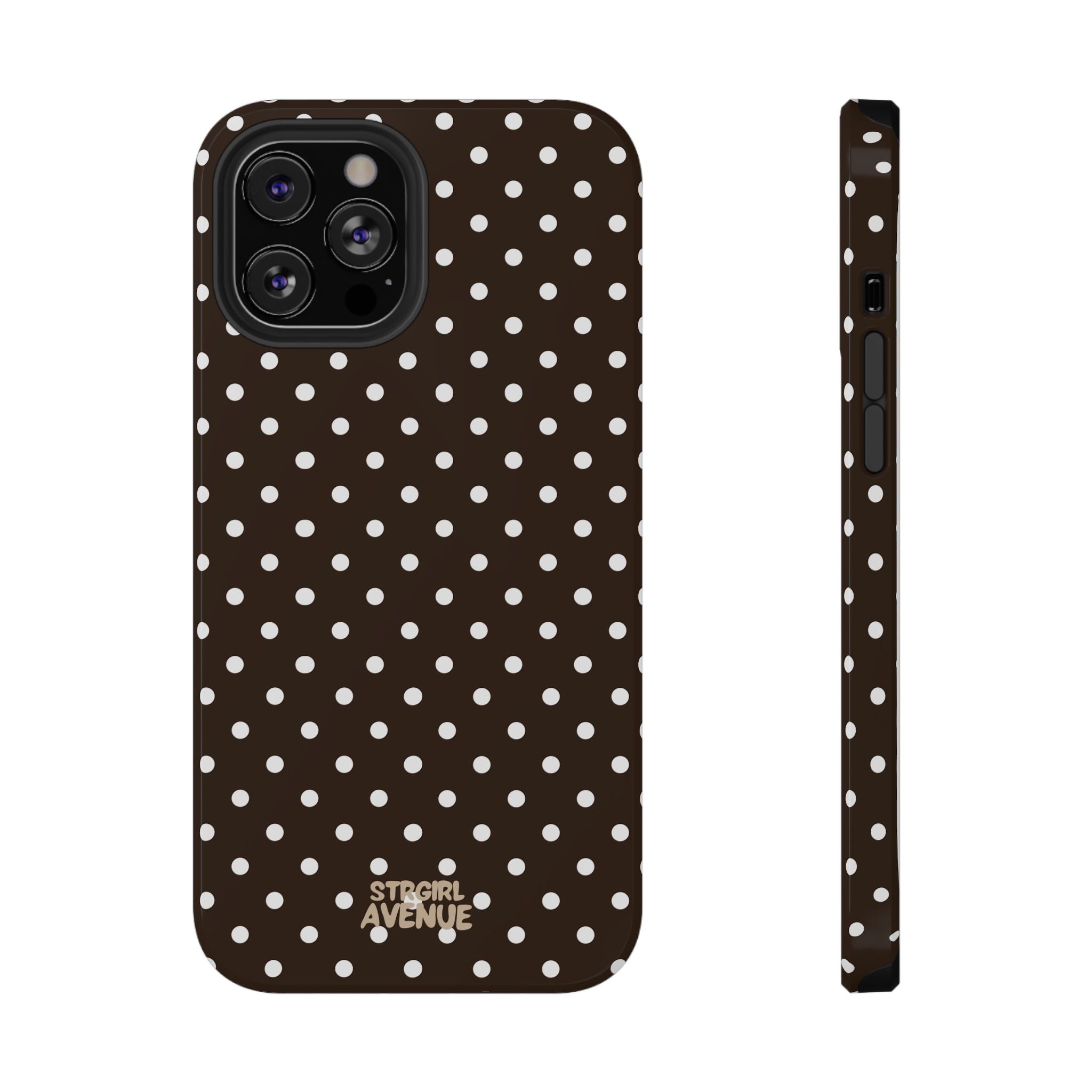 “Cocoa Dots” protective phone case
