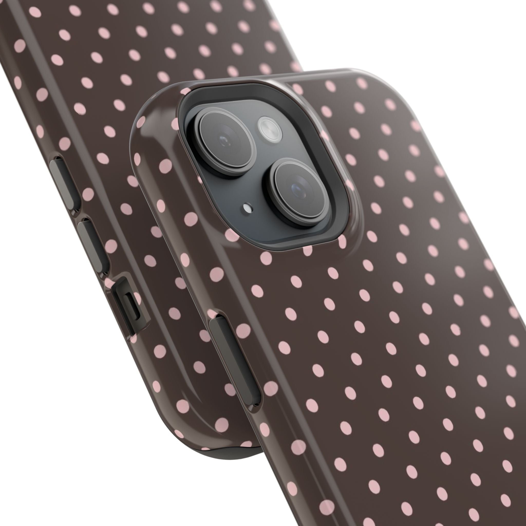 “Straw choc dots” protective phone case