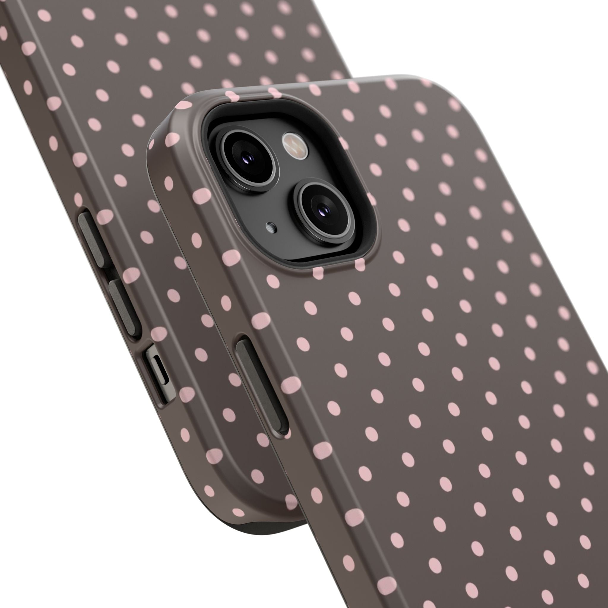 “Straw choc dots” protective phone case
