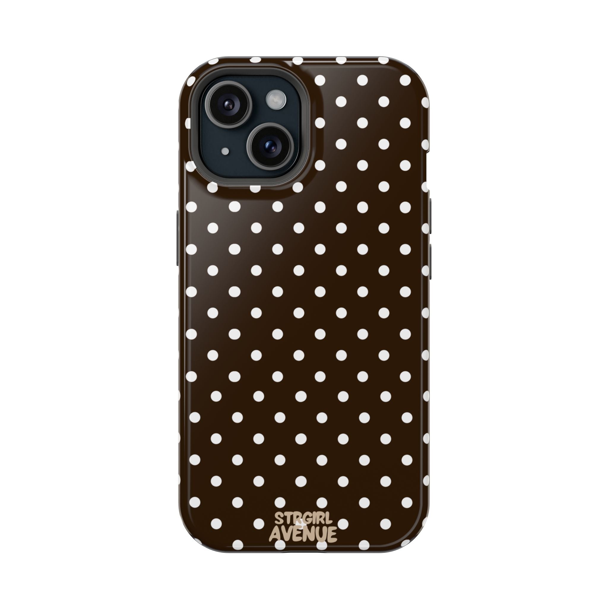 “Cocoa Dots” protective phone case