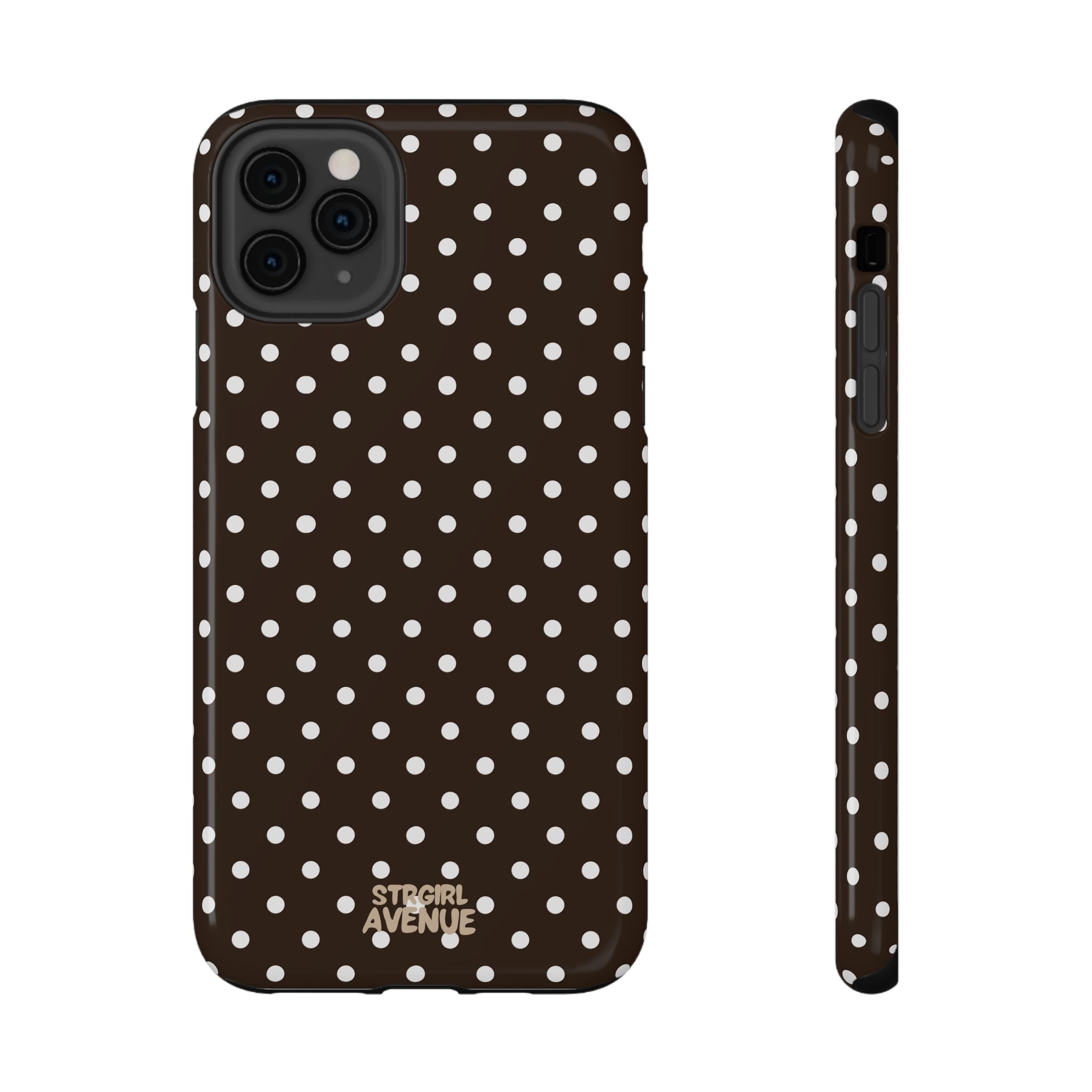 “Cocoa Dots” protective phone case