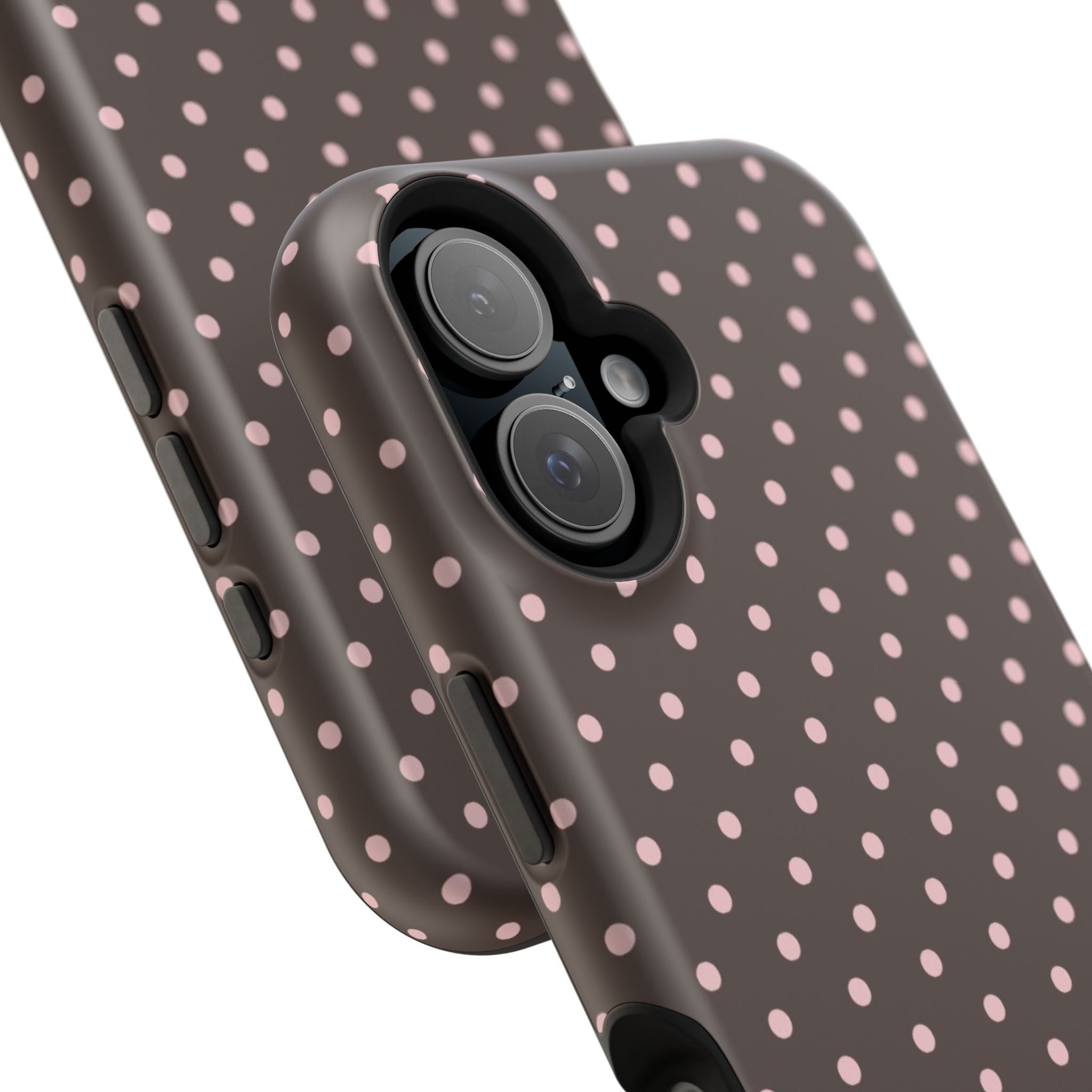 “Straw choc dots” protective phone case
