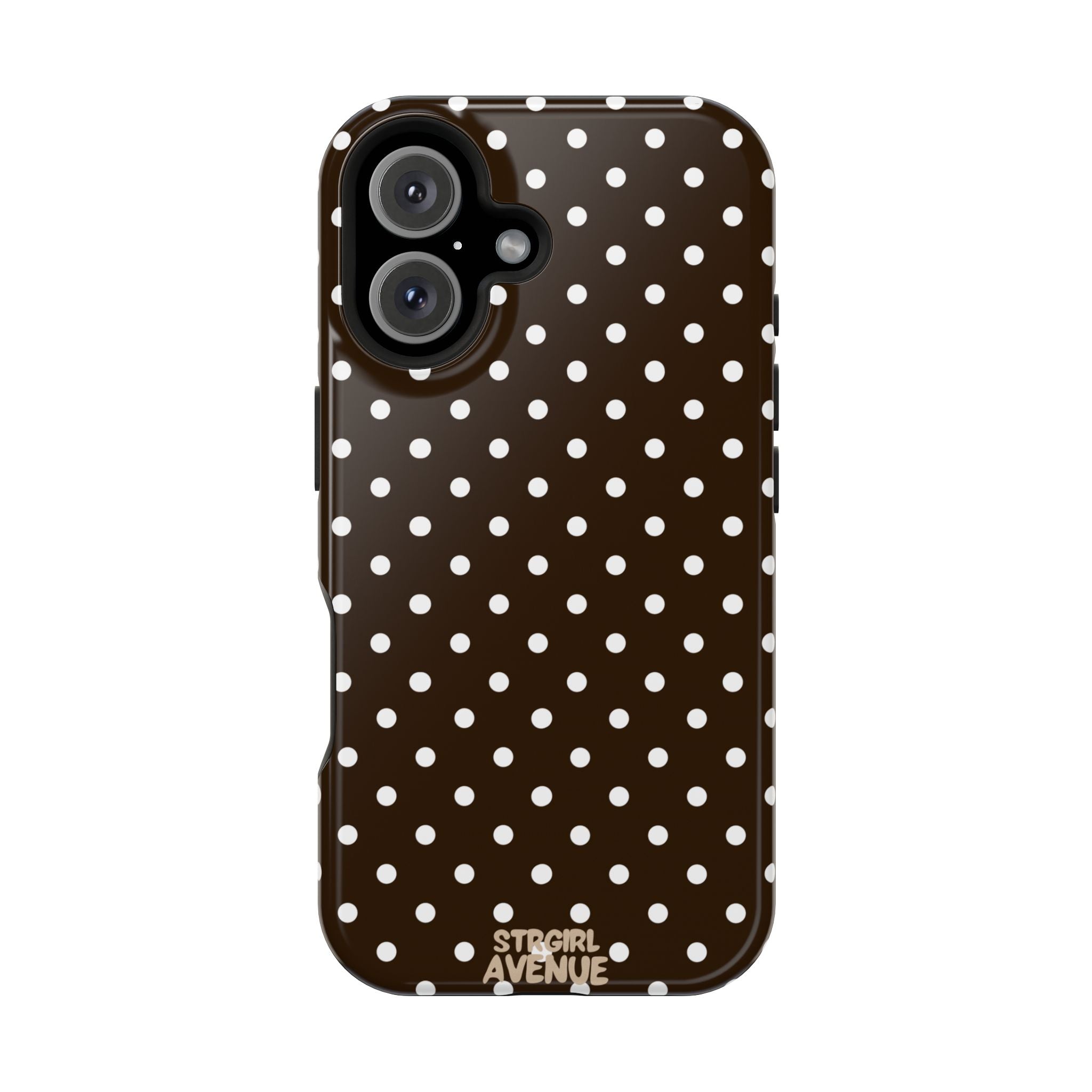 “Cocoa Dots” protective phone case