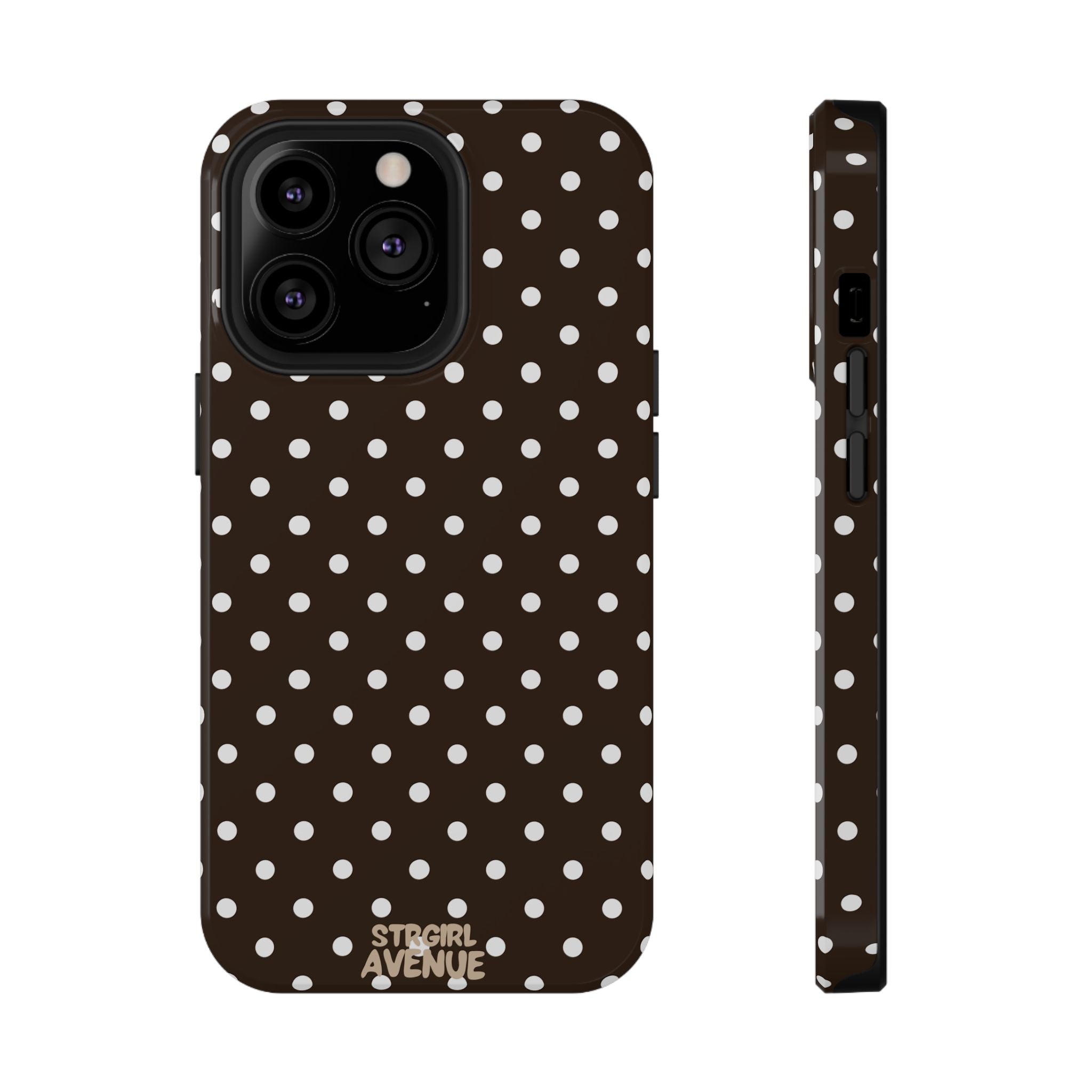 “Cocoa Dots” protective phone case