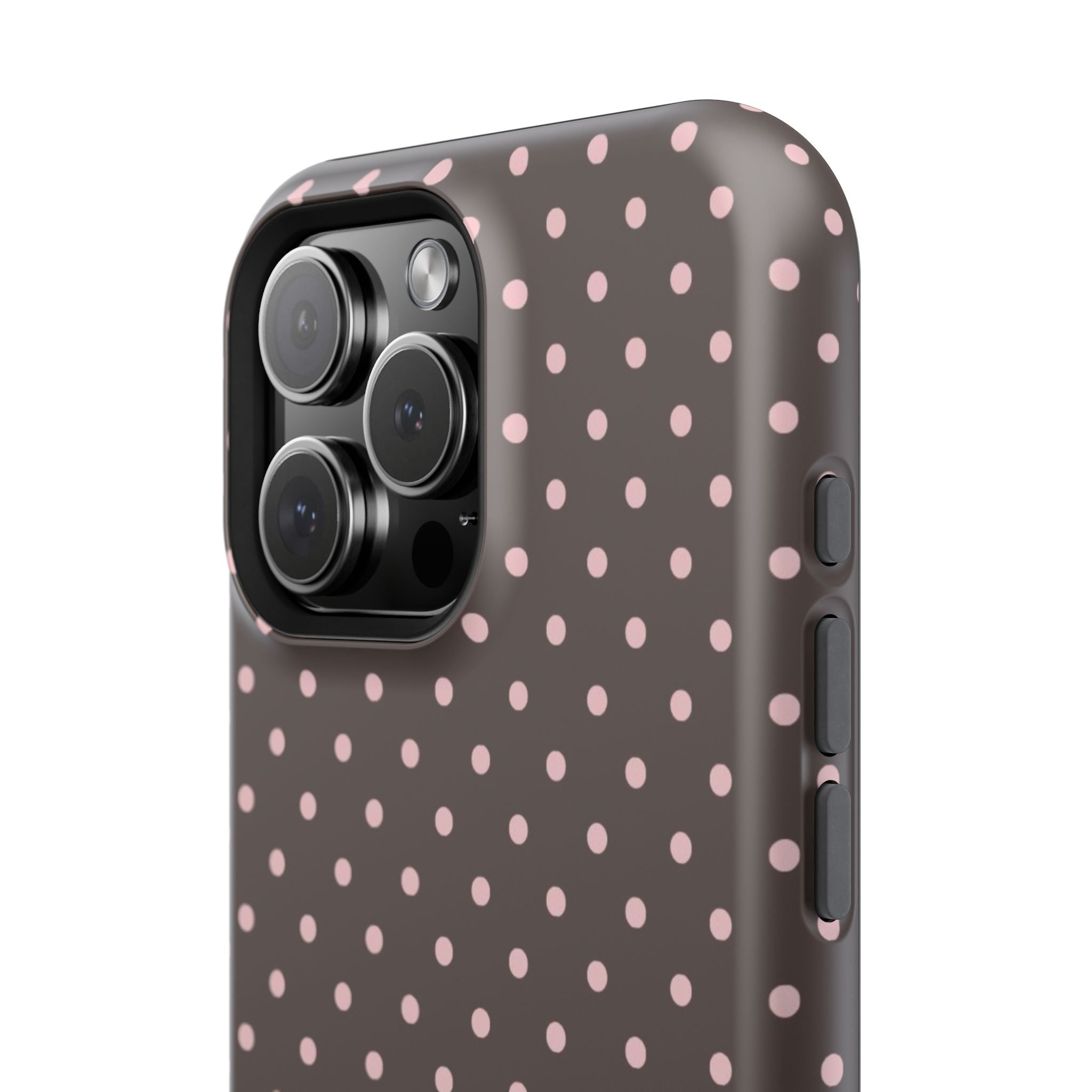 “Straw choc dots” protective phone case