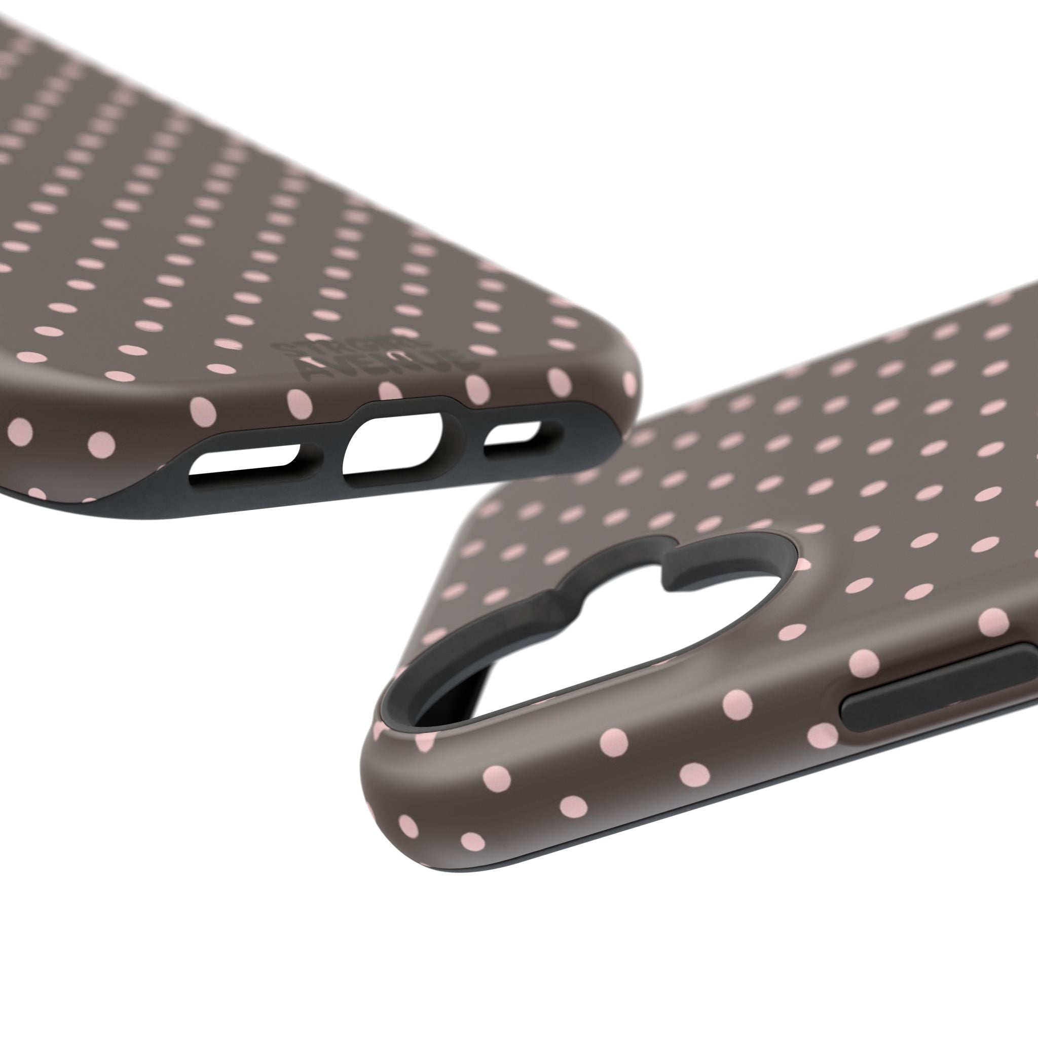 “Straw choc dots” protective phone case