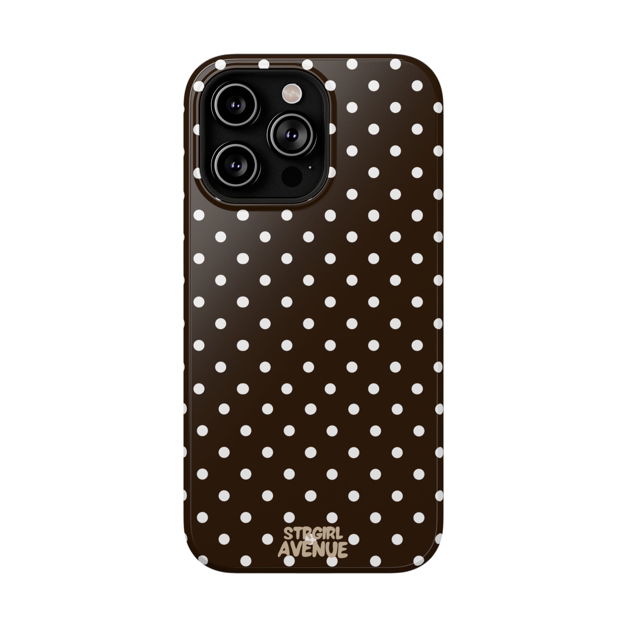 “Cocoa Dots” protective phone case