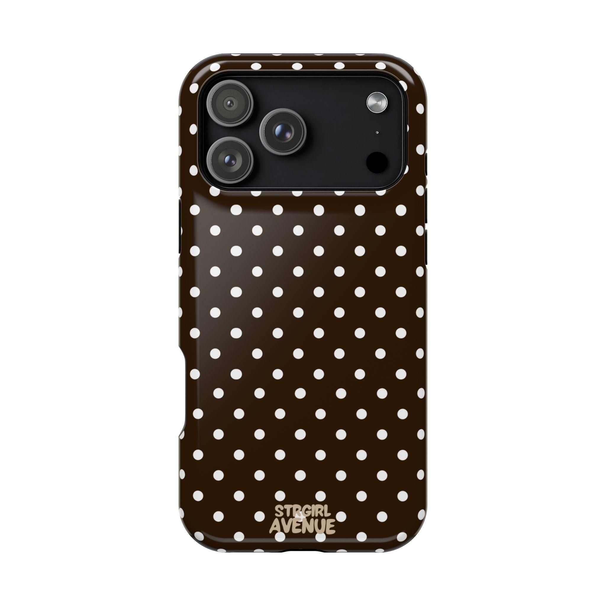 “Cocoa Dots” protective phone case