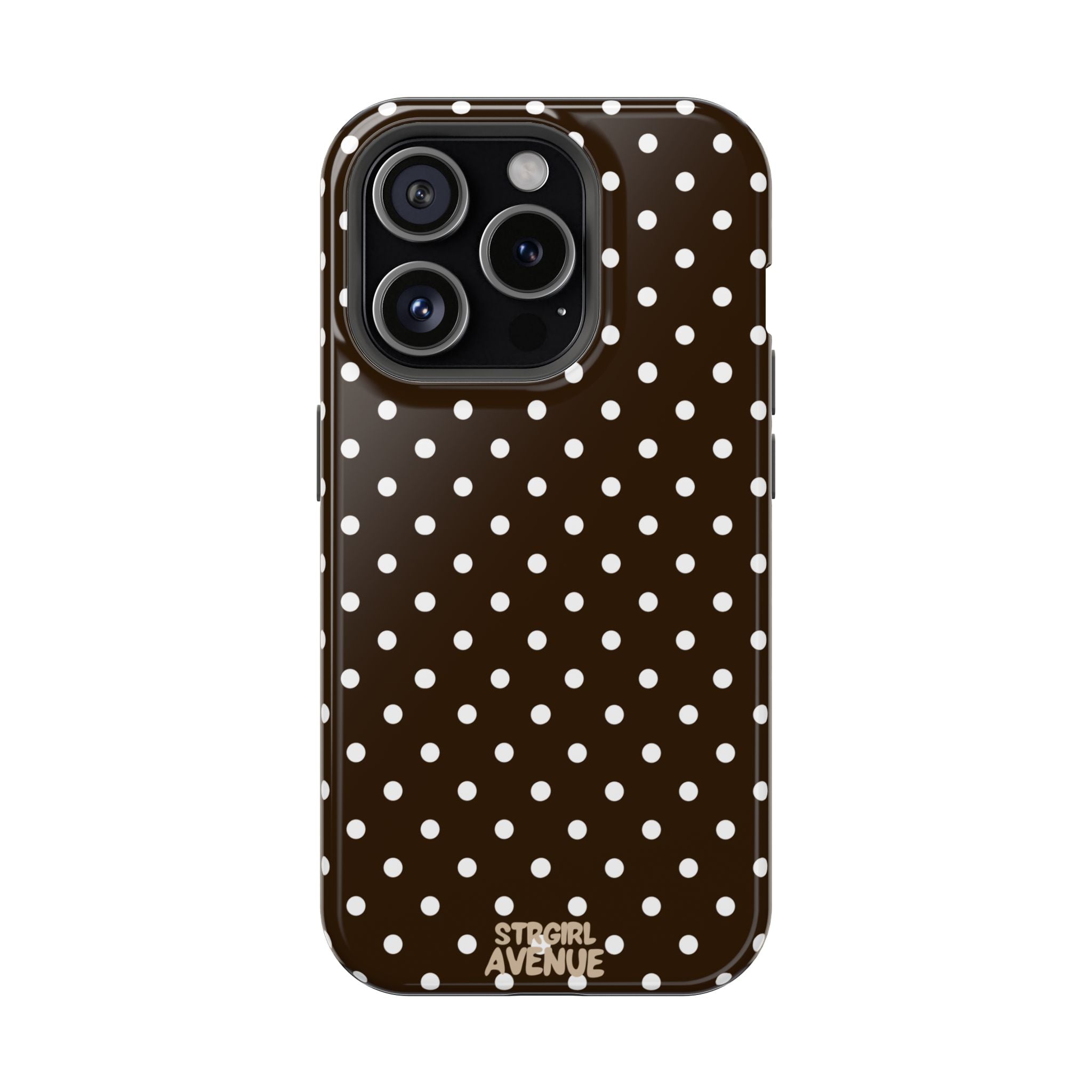 “Cocoa Dots” protective phone case