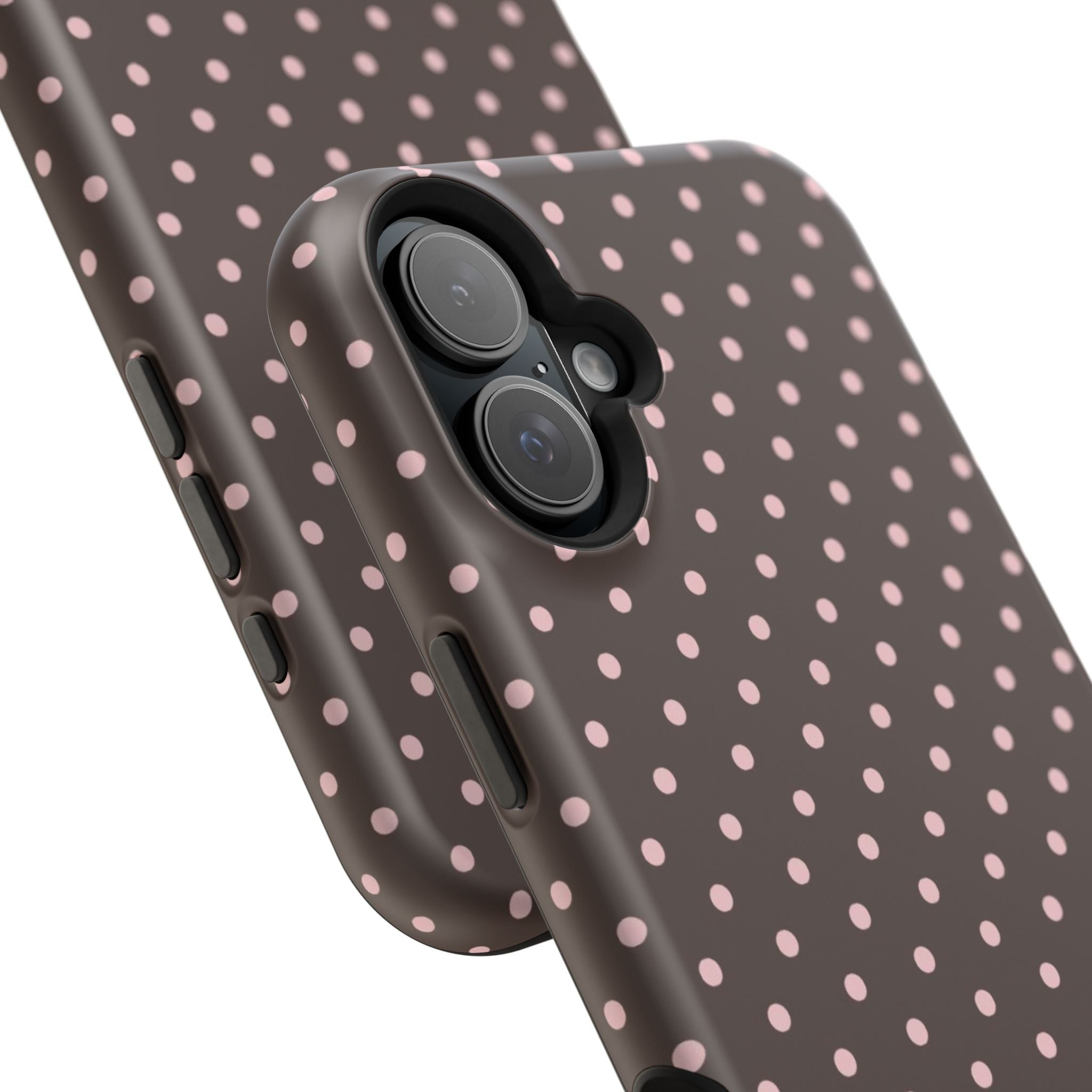 “Straw choc dots” protective phone case