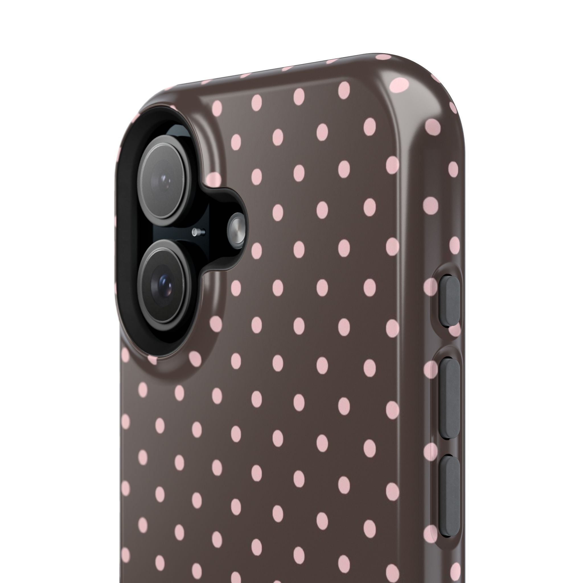 “Straw choc dots” protective phone case