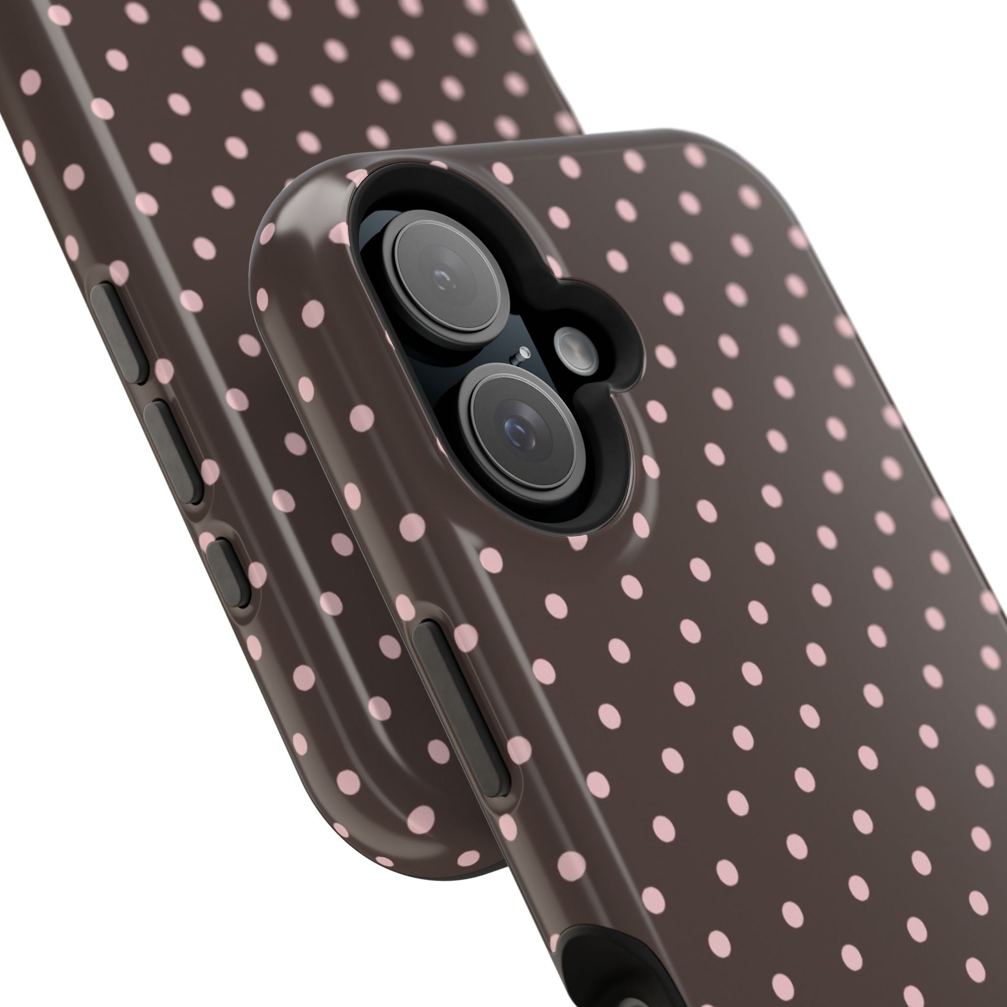 “Straw choc dots” protective phone case