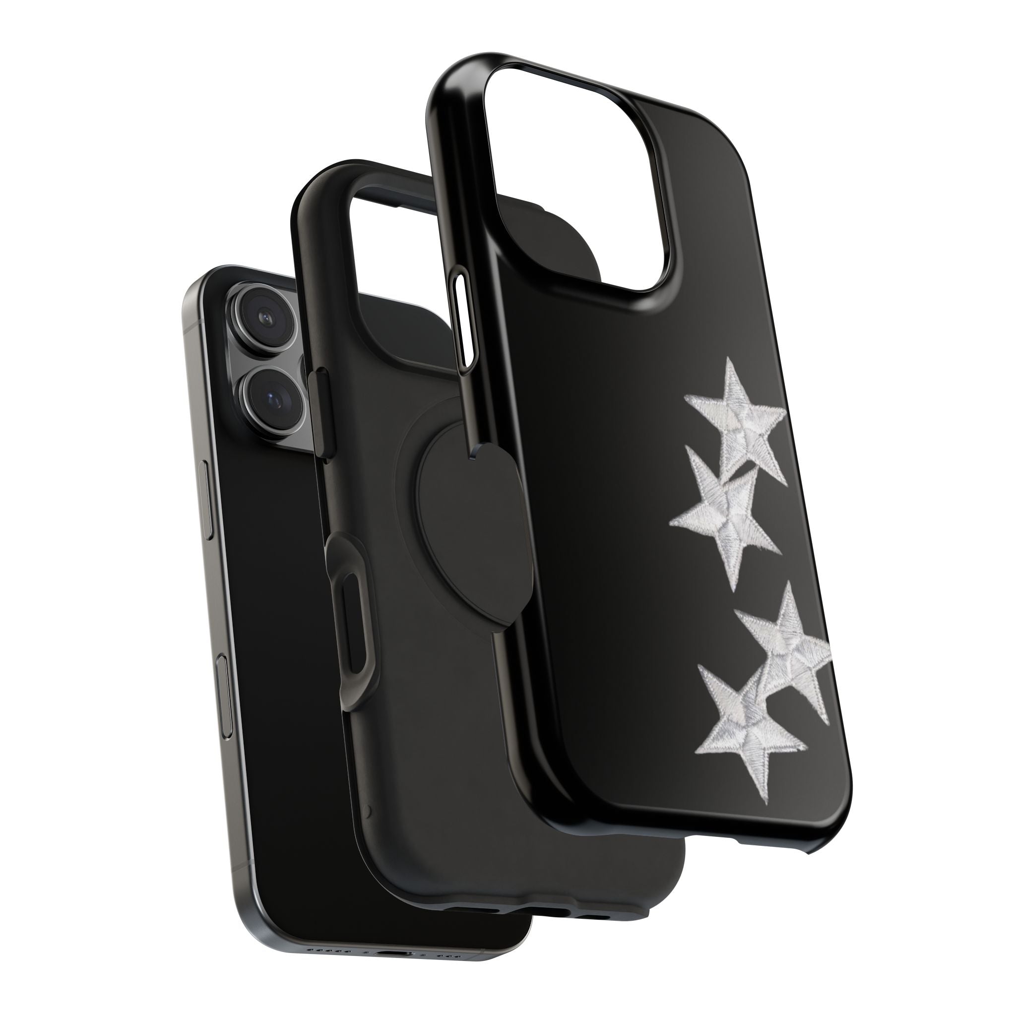 “silver stars” protective phone case