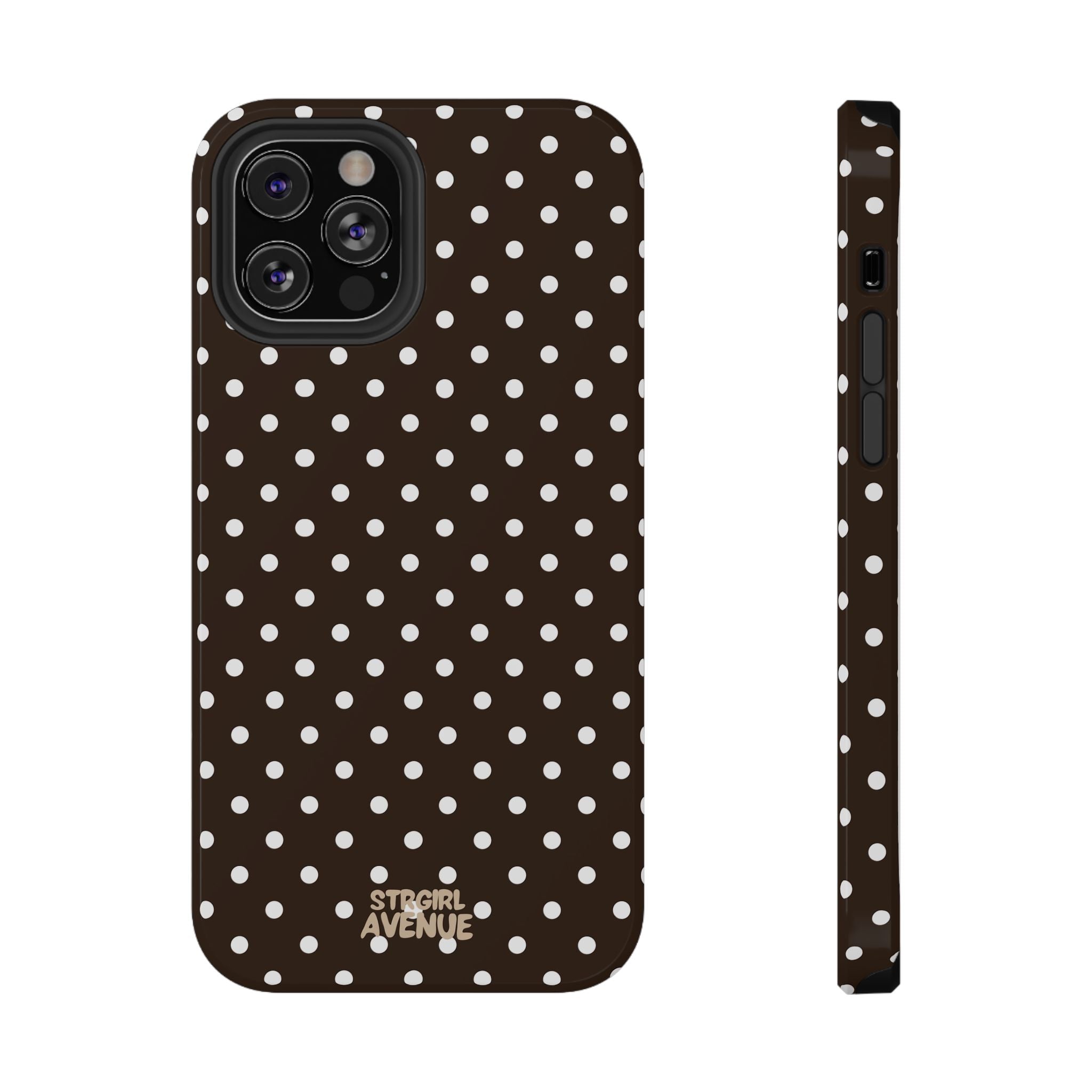 “Cocoa Dots” protective phone case