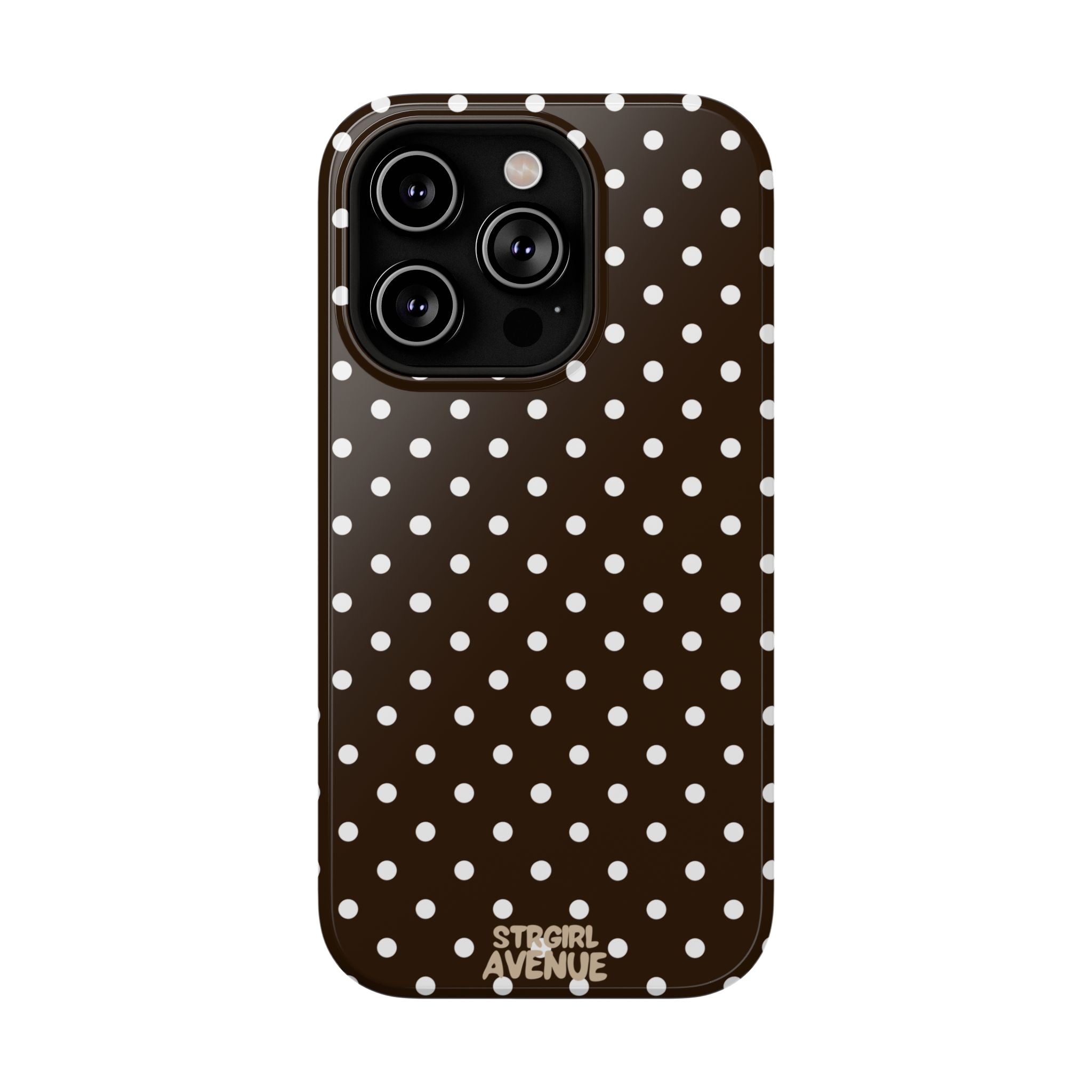 “Cocoa Dots” protective phone case