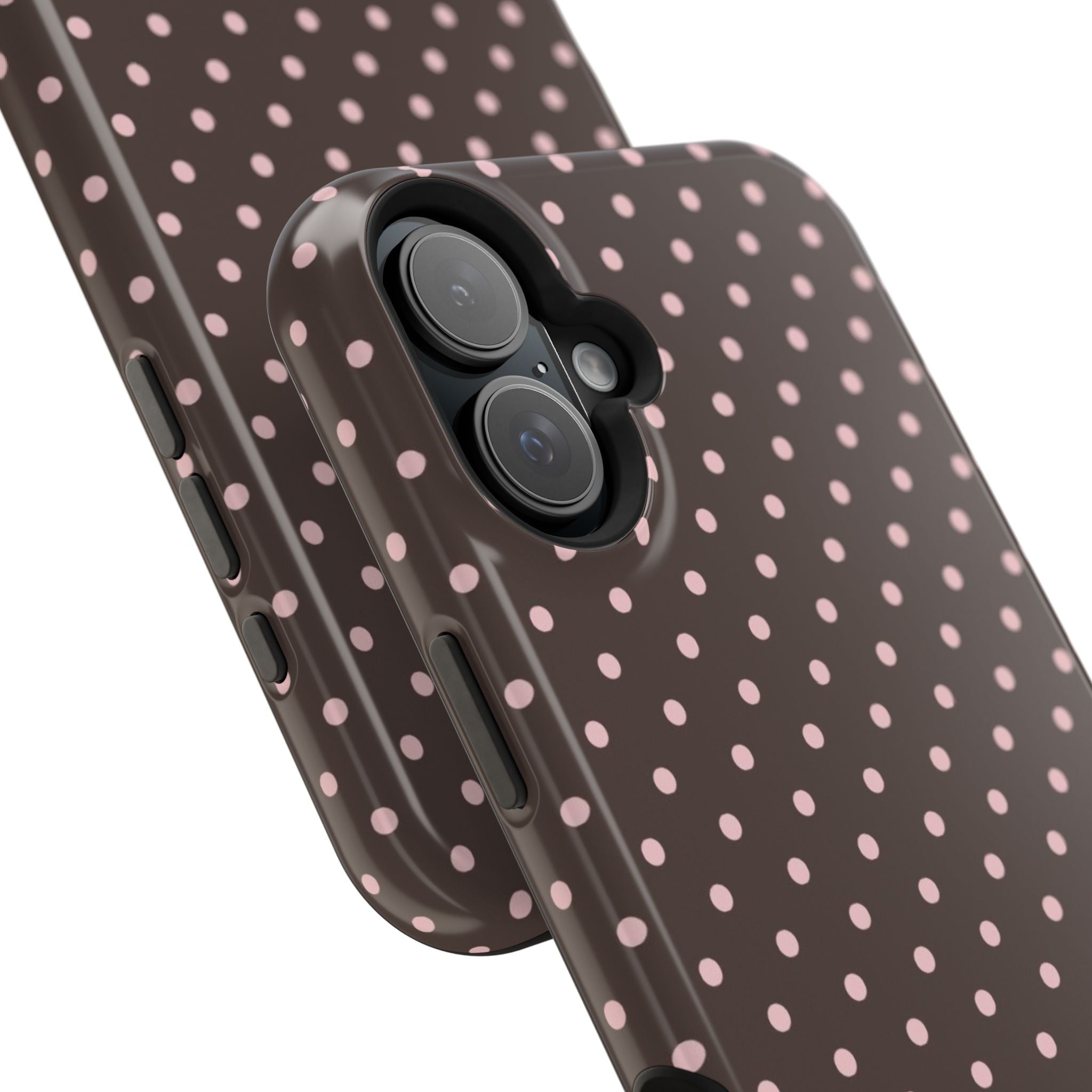 “Straw choc dots” protective phone case