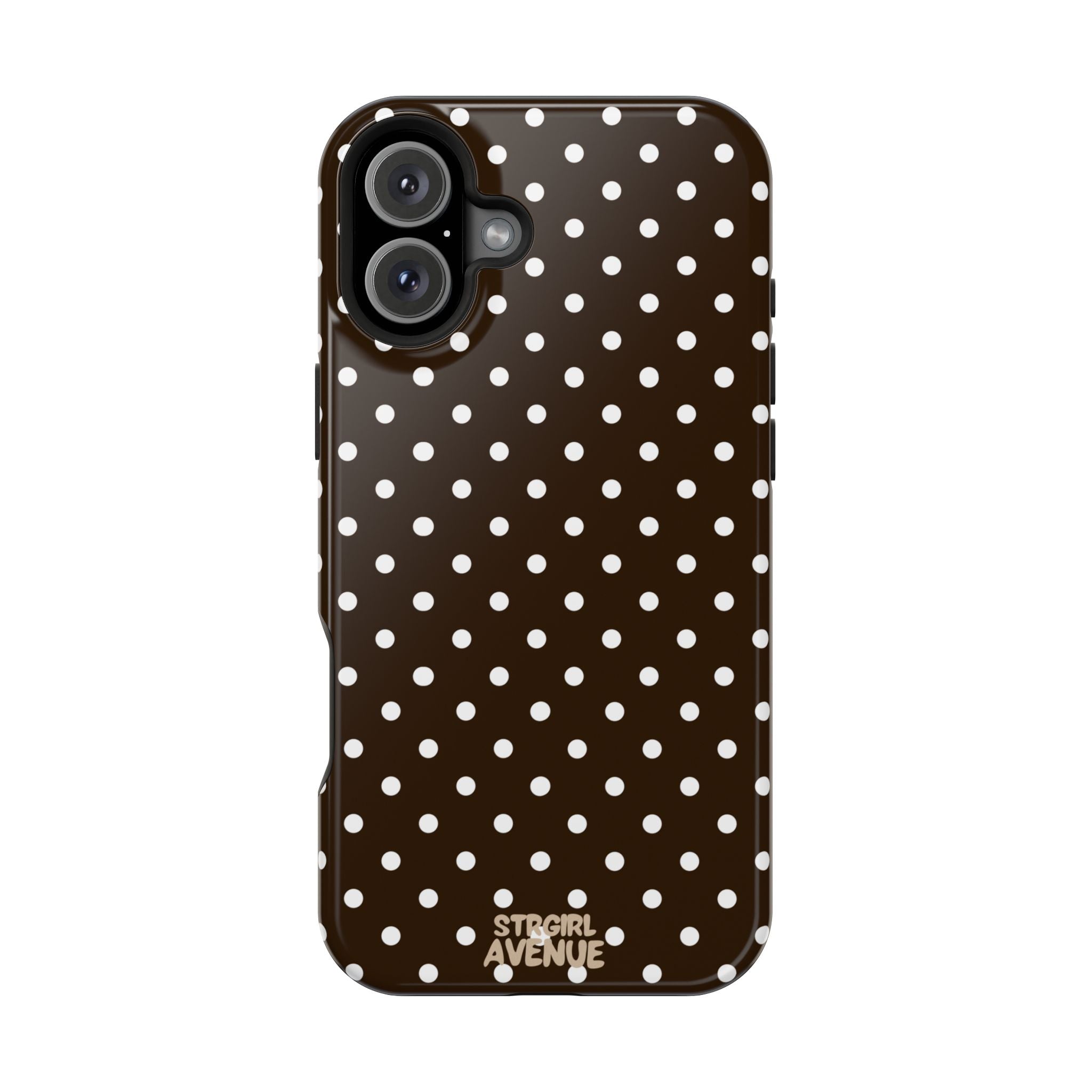 “Cocoa Dots” protective phone case