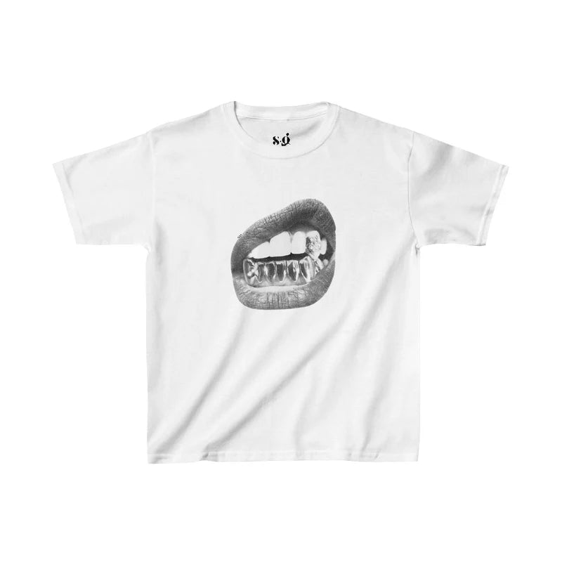 “grillz” baby tee
