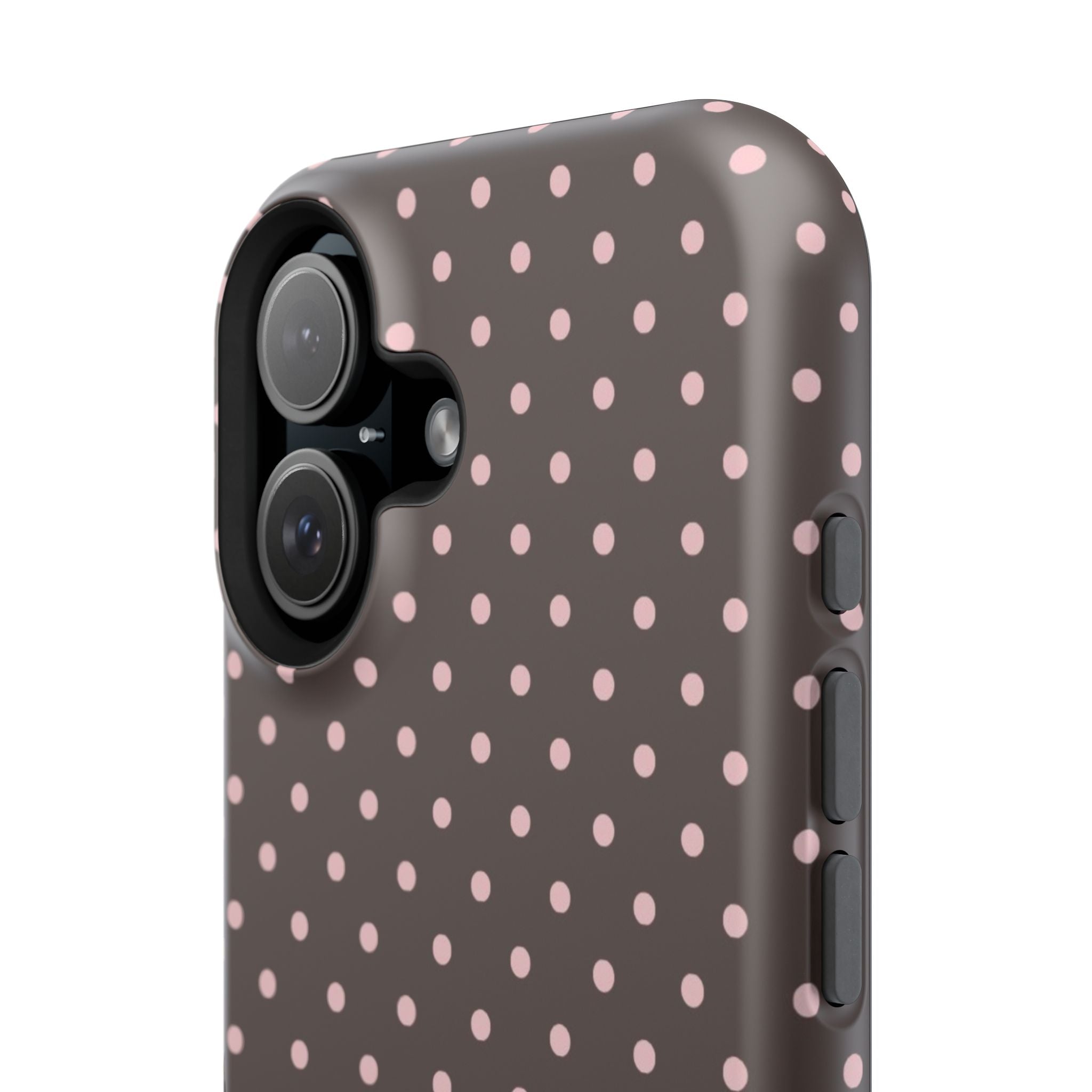 “Straw choc dots” protective phone case