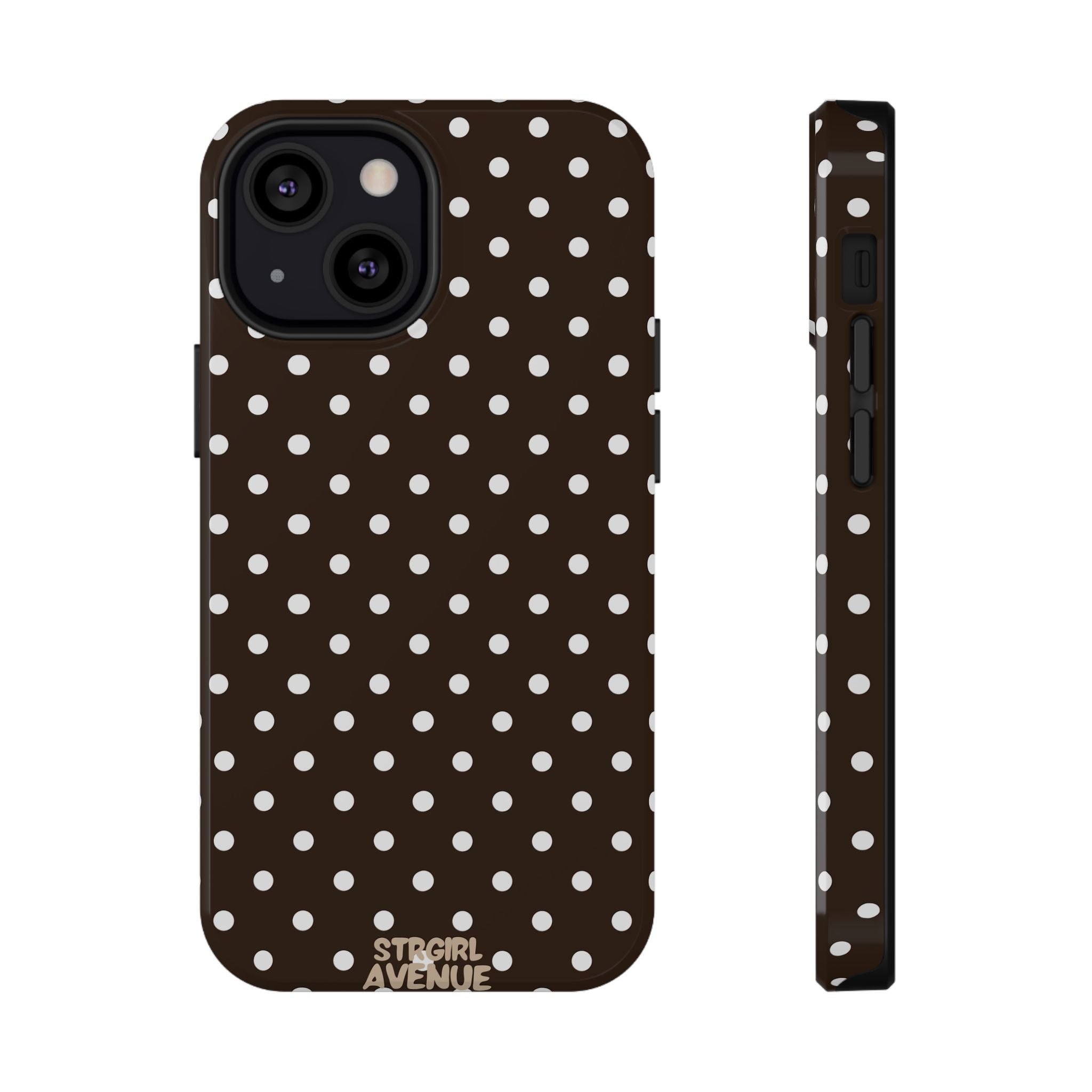 “Cocoa Dots” protective phone case