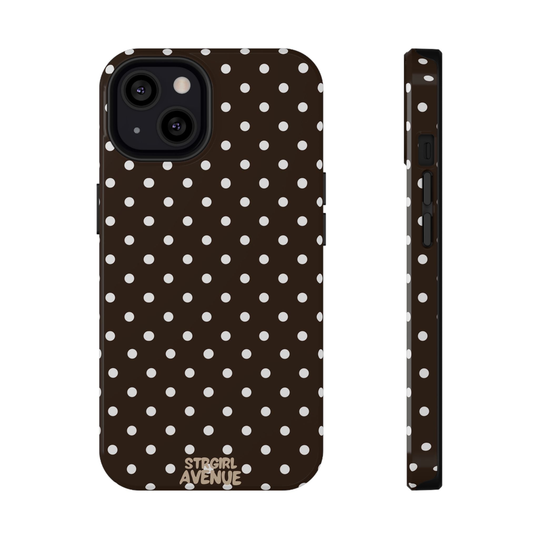 “Cocoa Dots” protective phone case