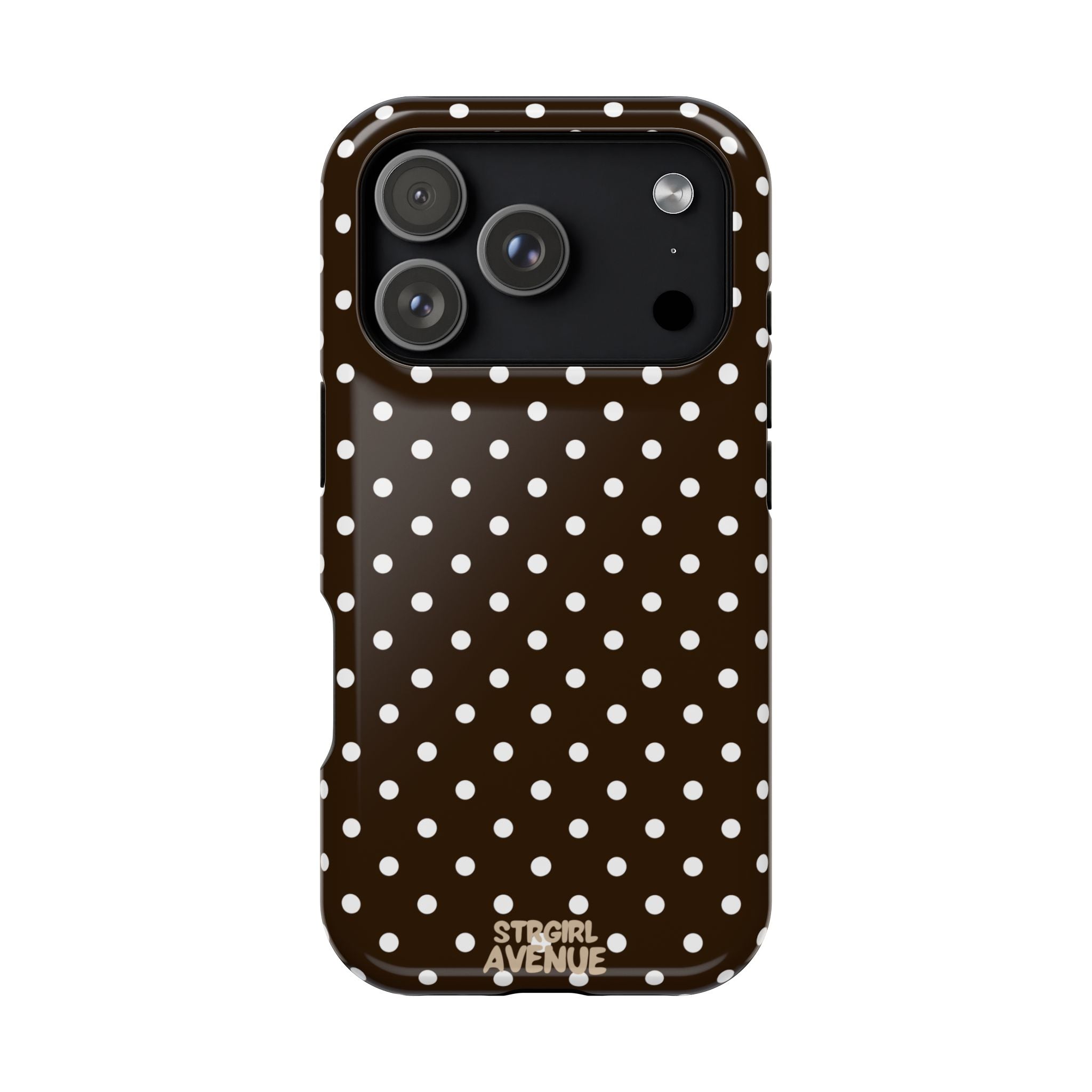 “Cocoa Dots” protective phone case