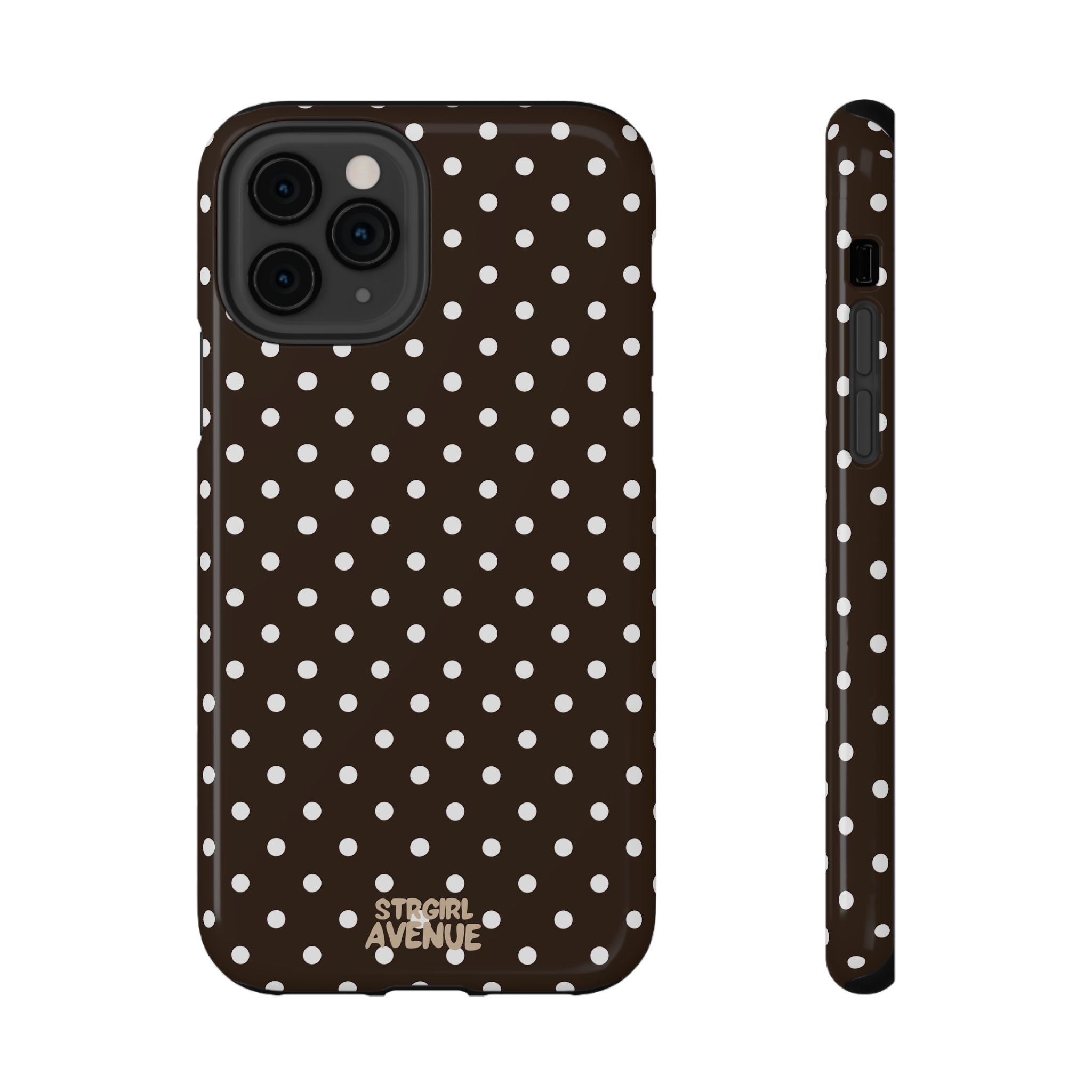 “Cocoa Dots” protective phone case