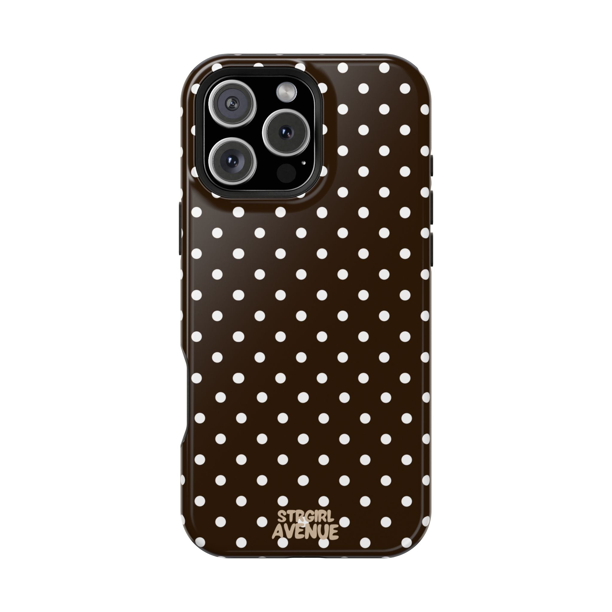 “Cocoa Dots” protective phone case