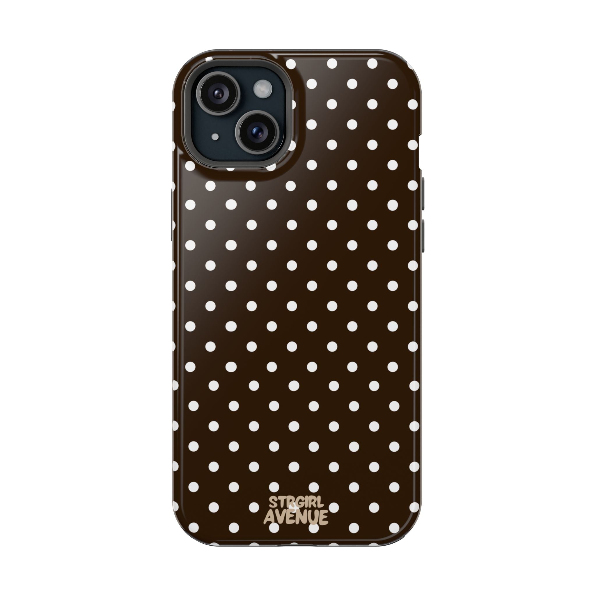 “Cocoa Dots” protective phone case