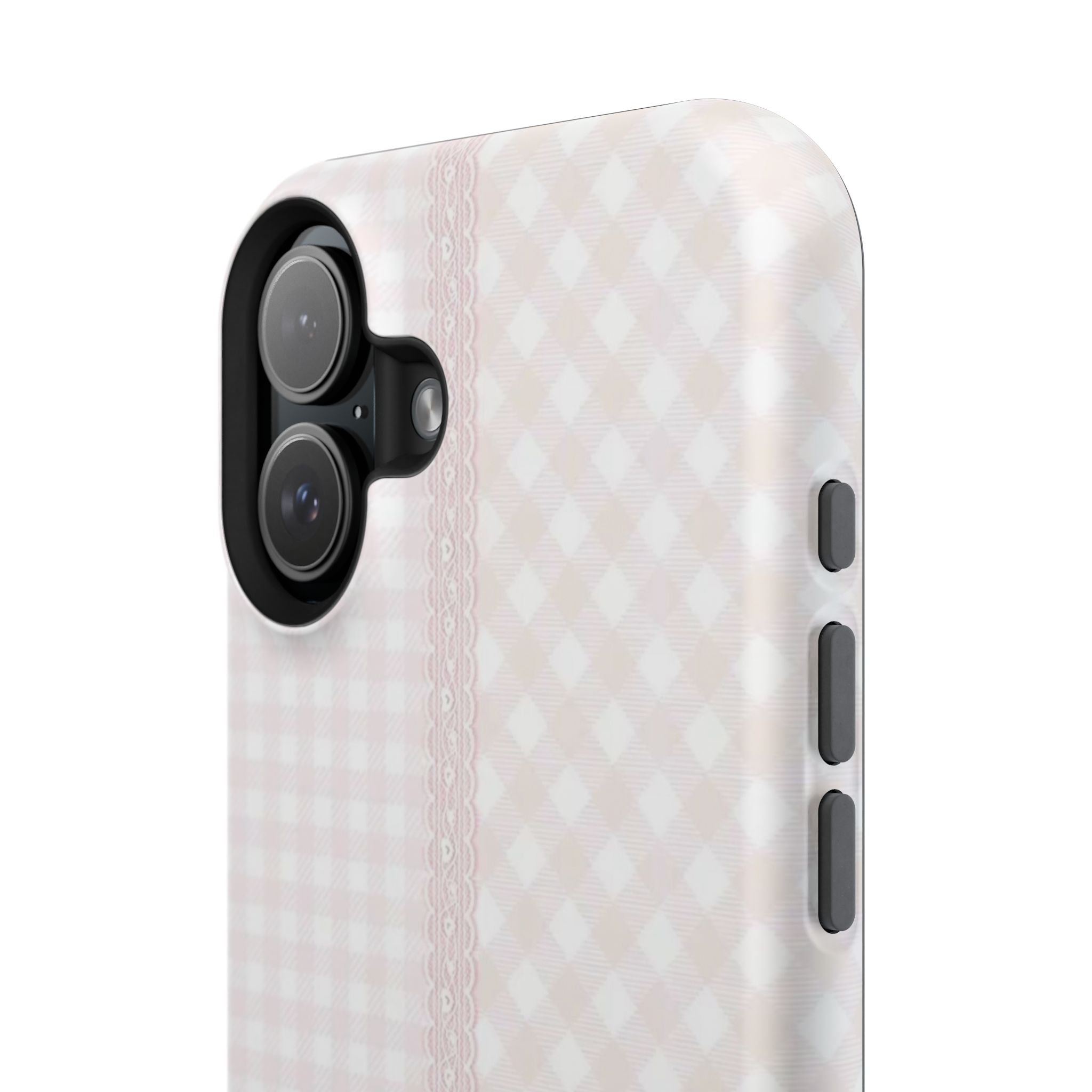 “lace gingham” protective phone case