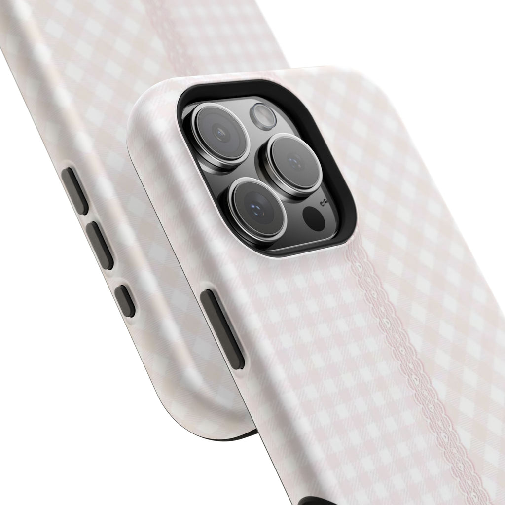 “lace gingham” protective phone case
