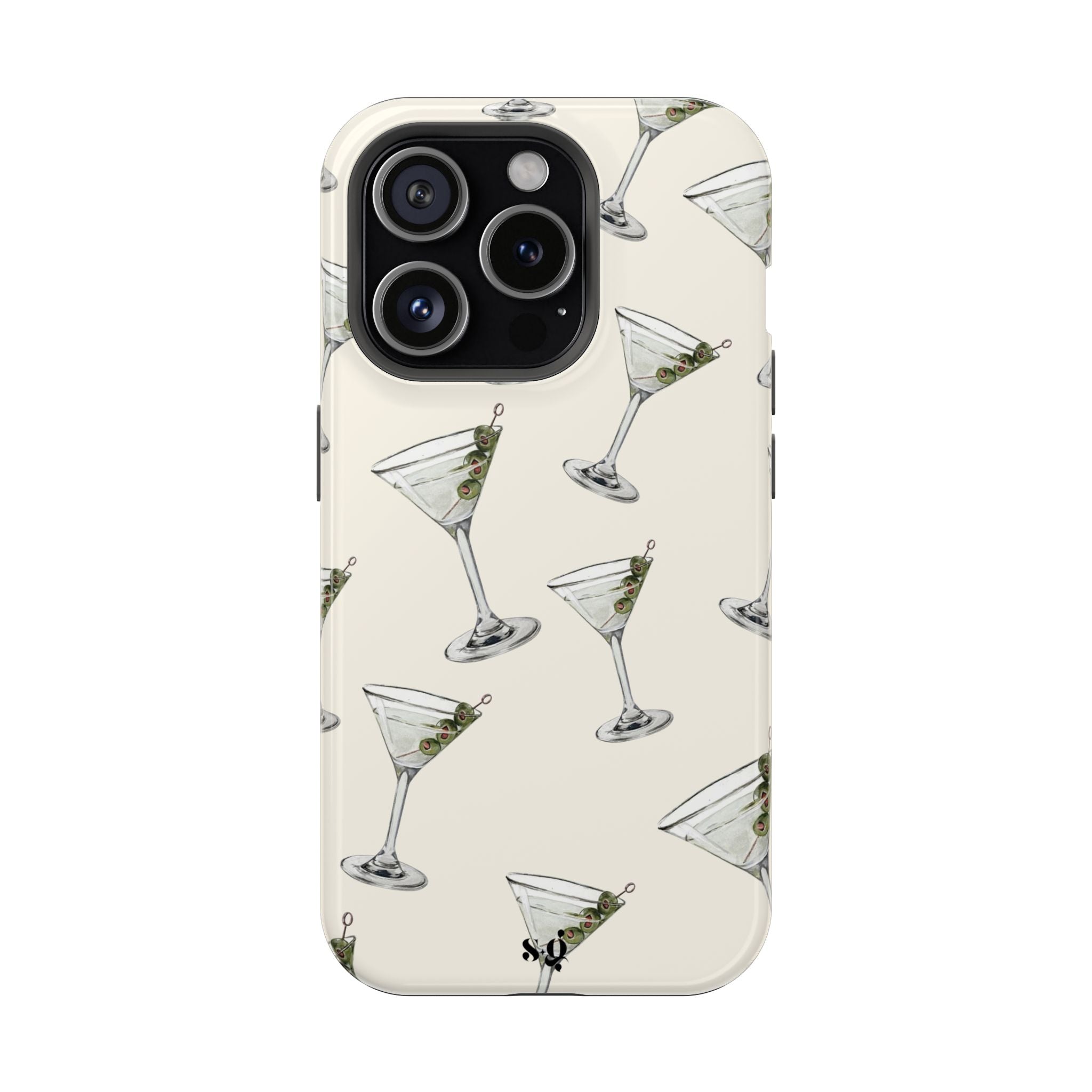 “martinis” protective phone case