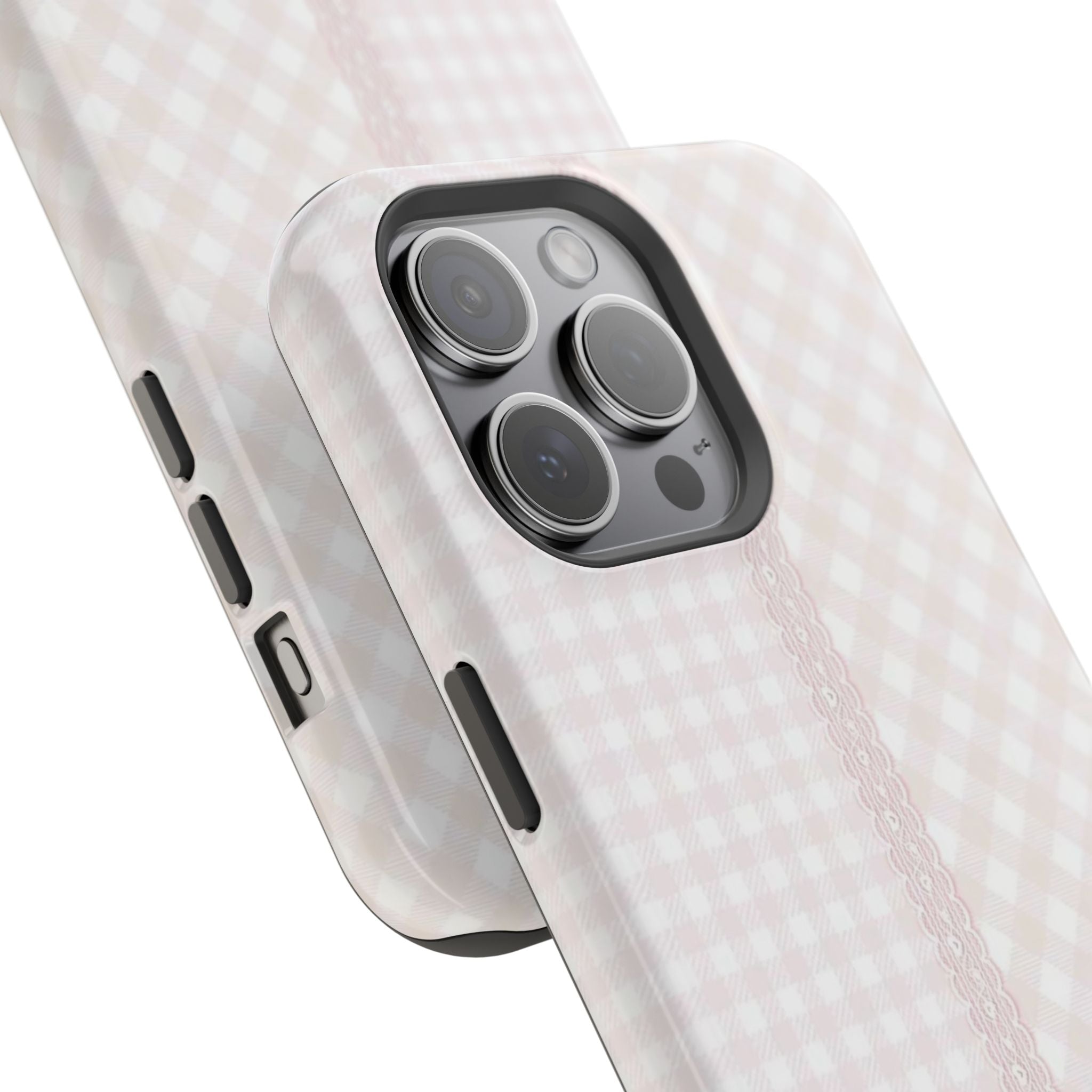 “lace gingham” protective phone case