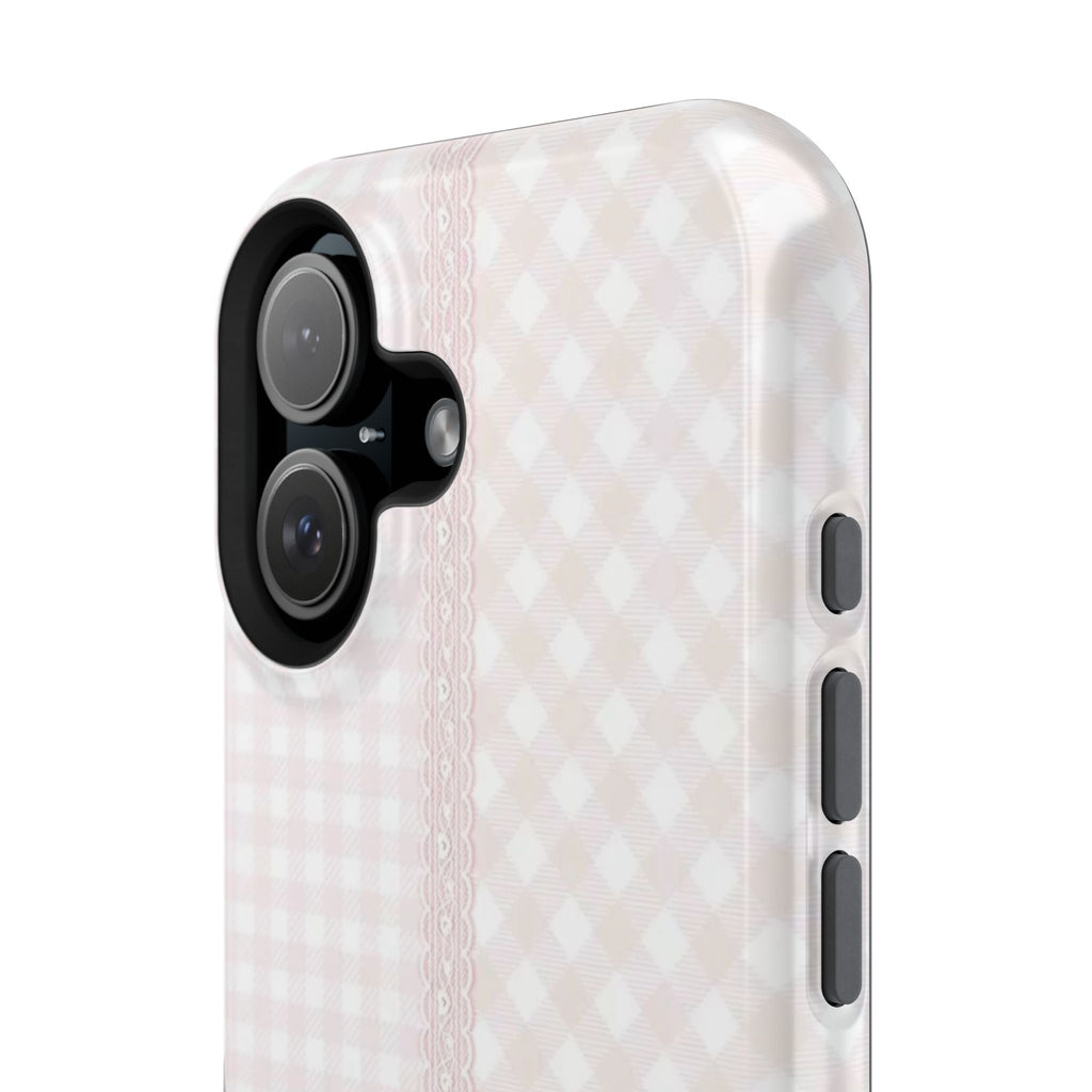 “lace gingham” protective phone case