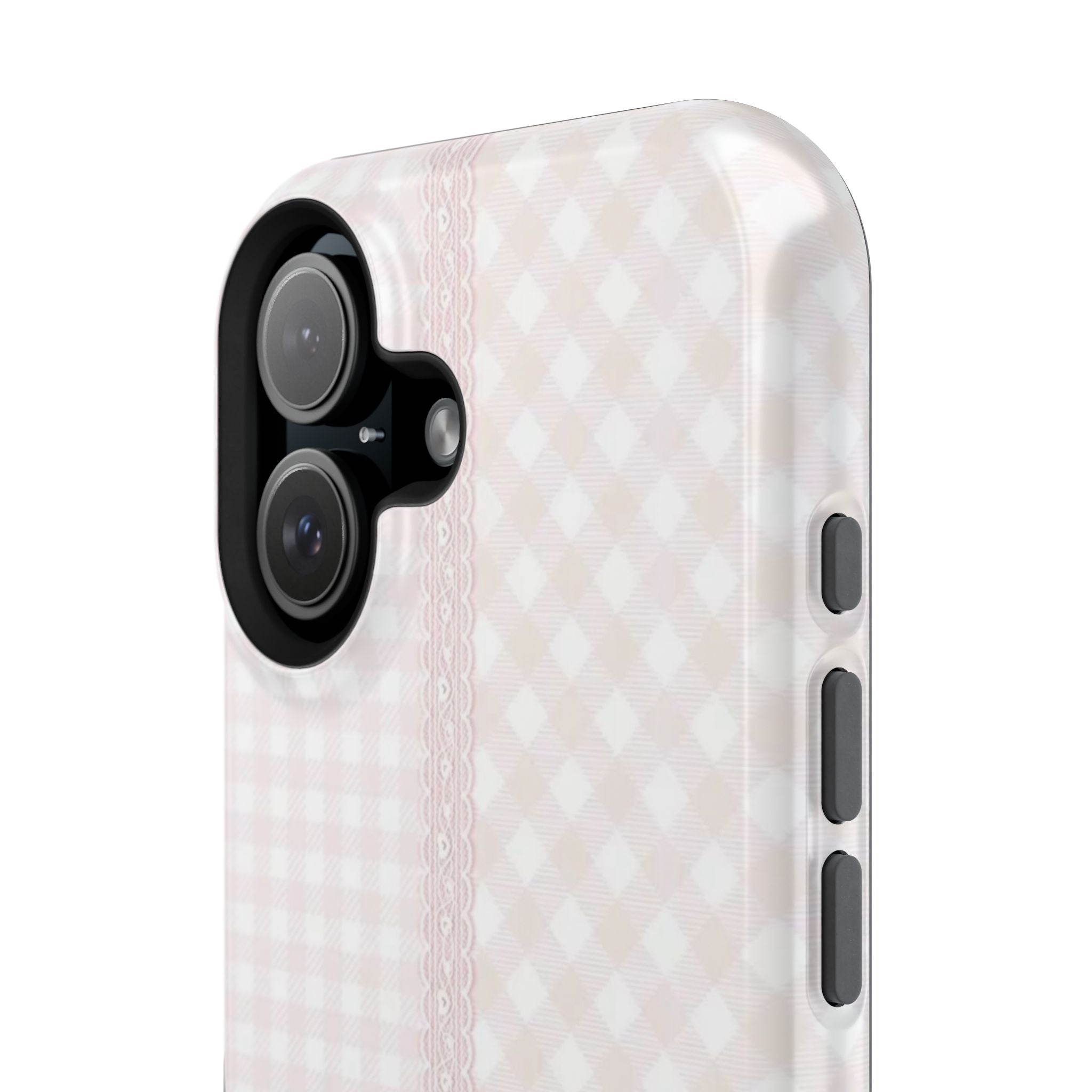 “lace gingham” protective phone case