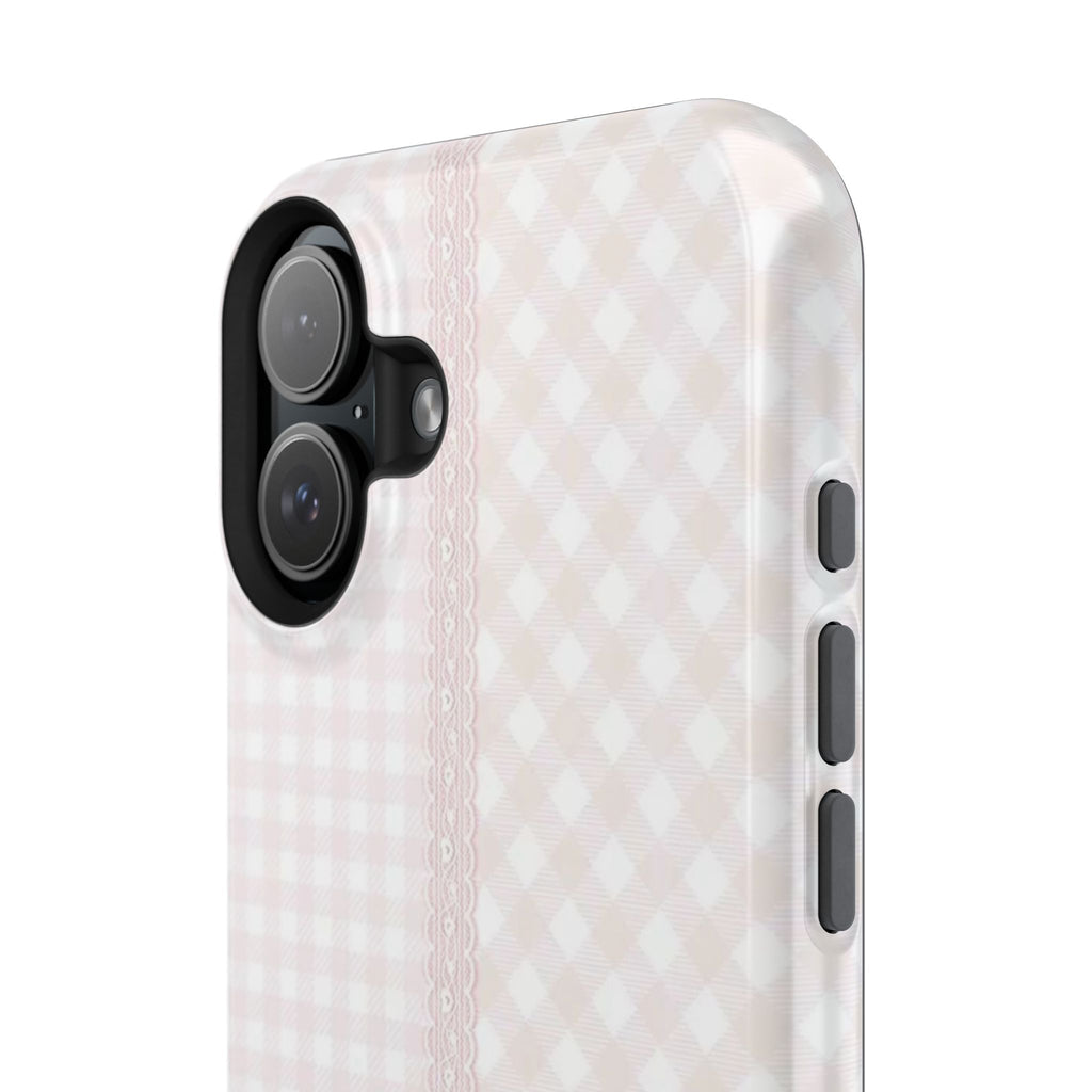 “lace gingham” protective phone case