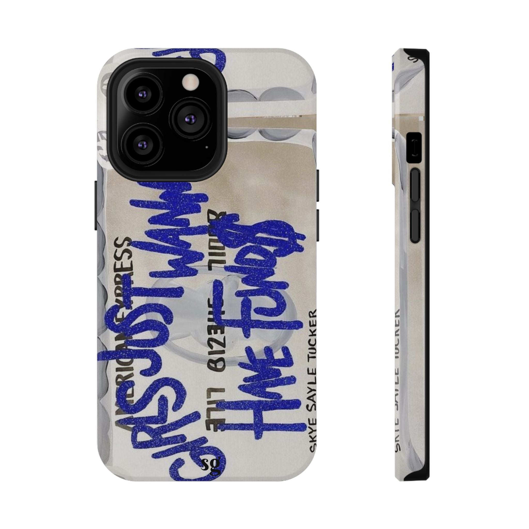 “girls just wanna have funds” protective phone case
