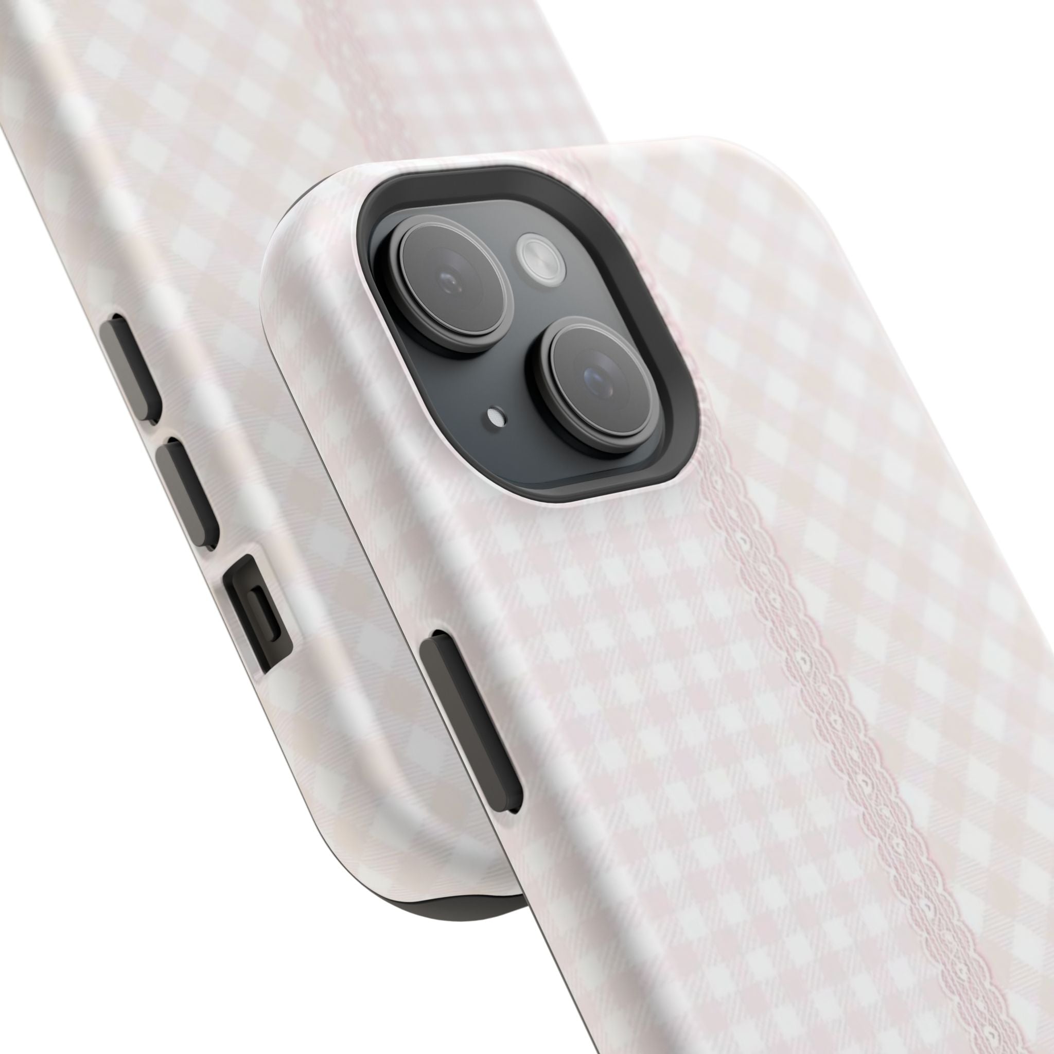 “lace gingham” protective phone case