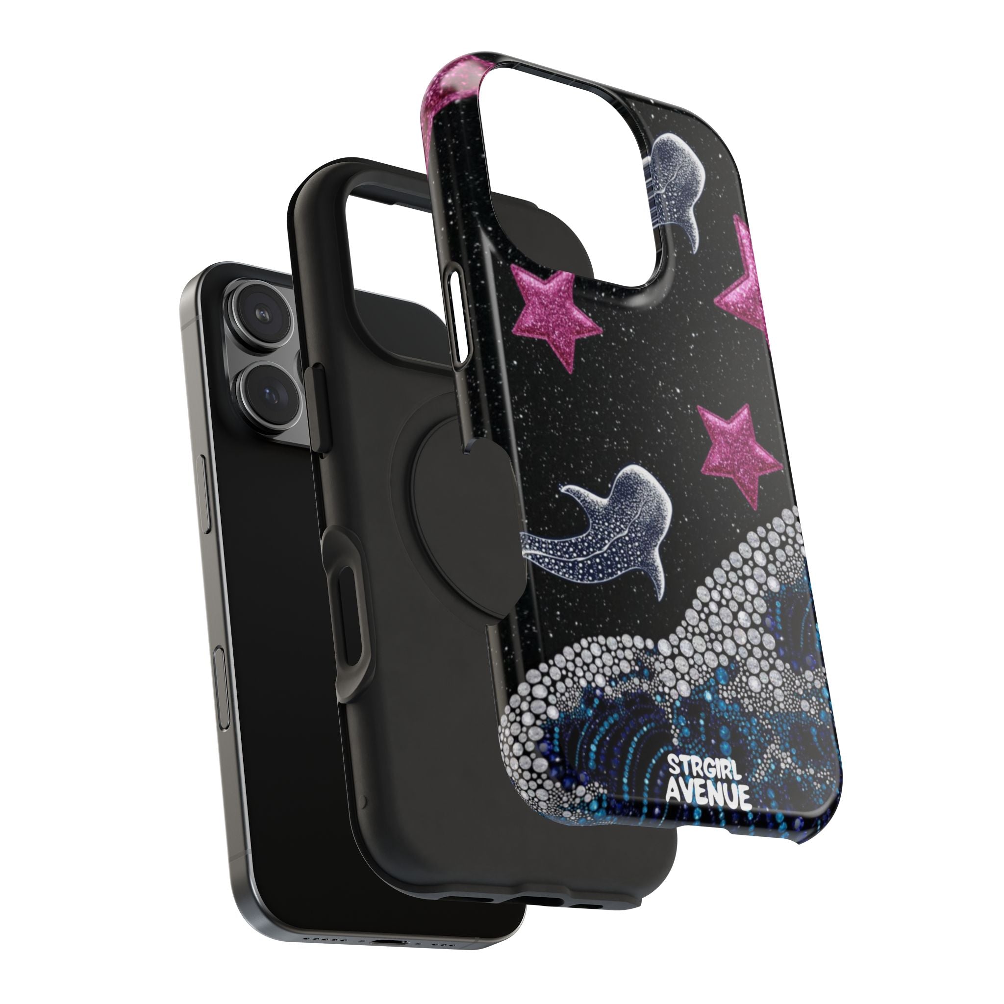 “cosmic tide ” protective phone case