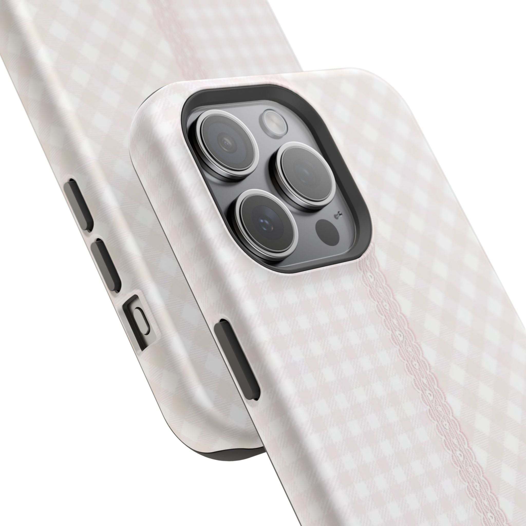 “lace gingham” protective phone case