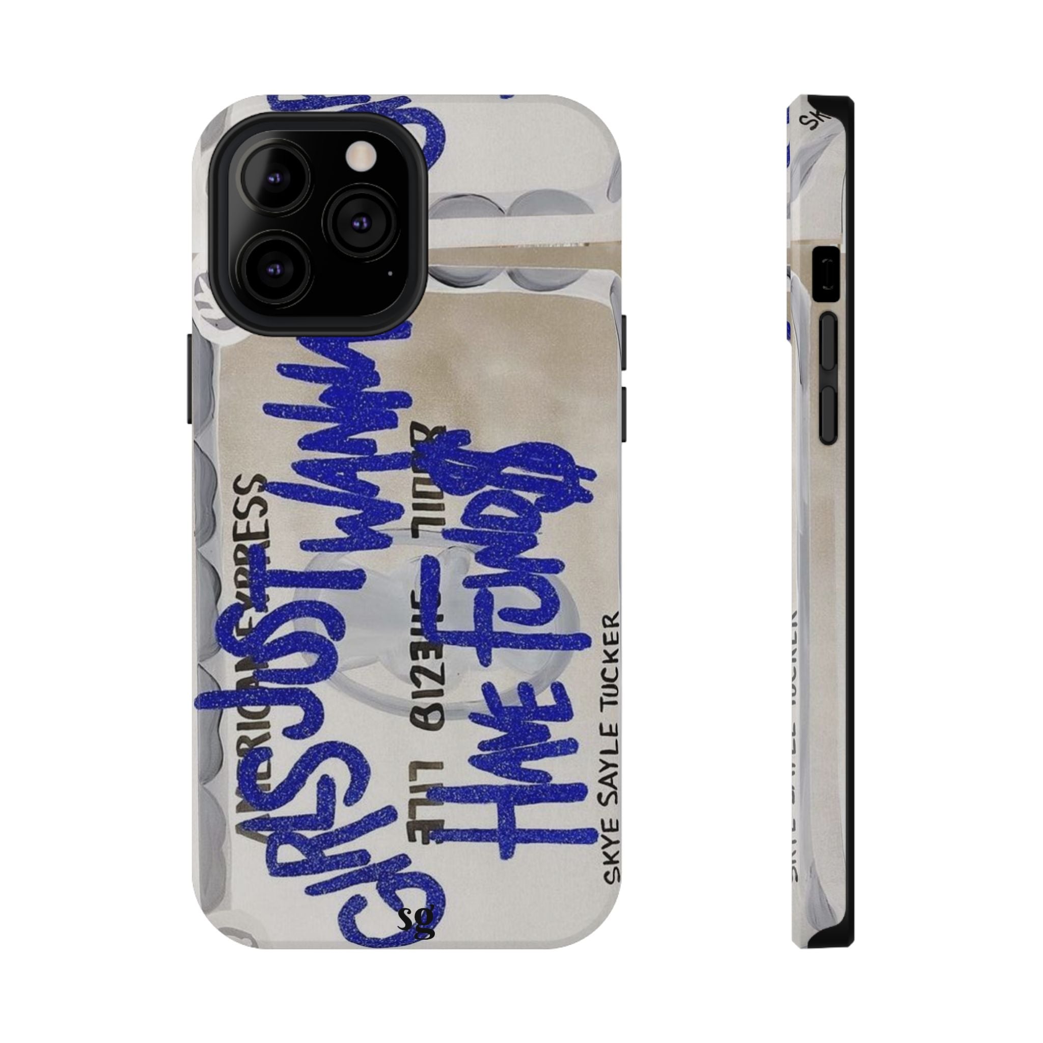 “girls just wanna have funds” protective phone case