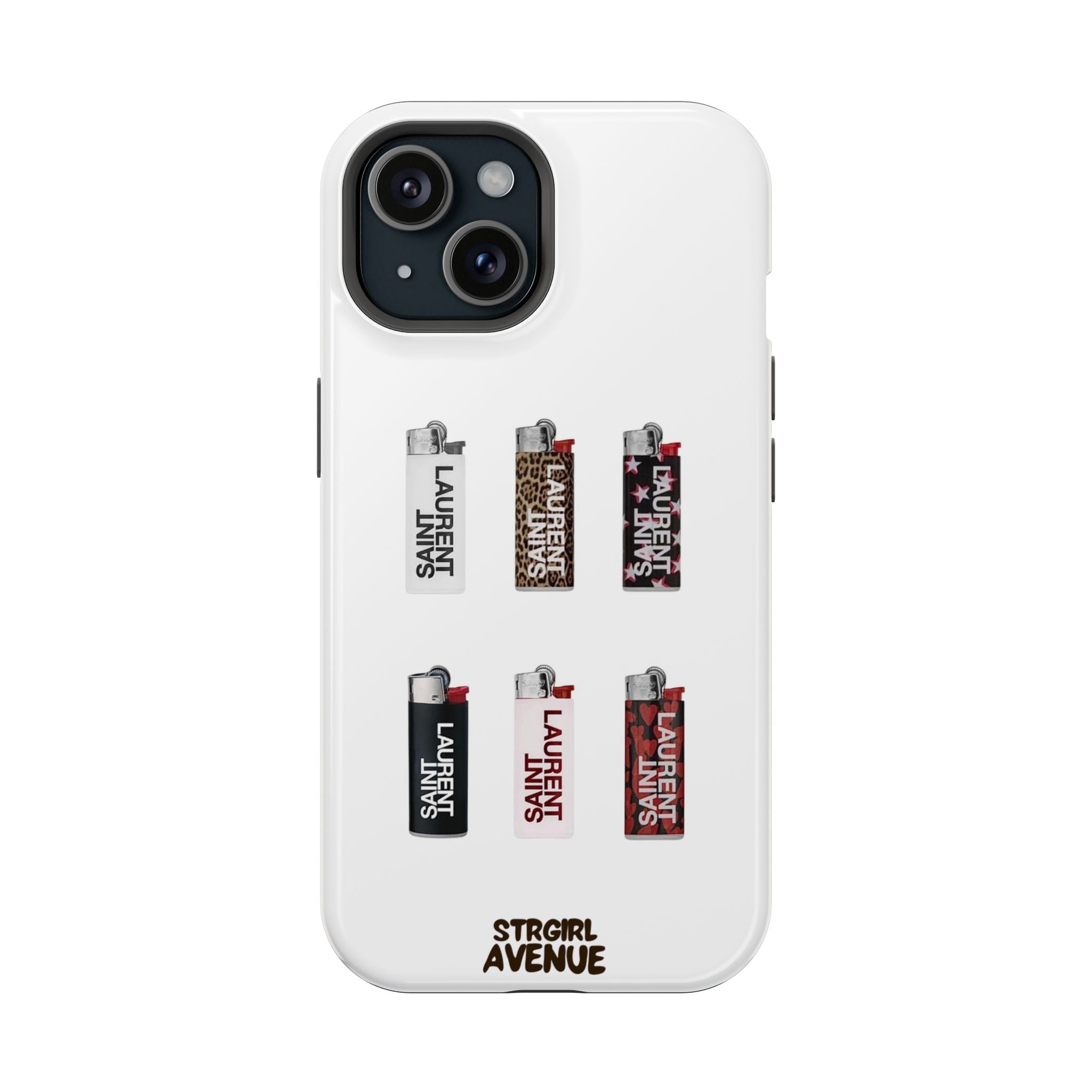 “On fire” protective phone case