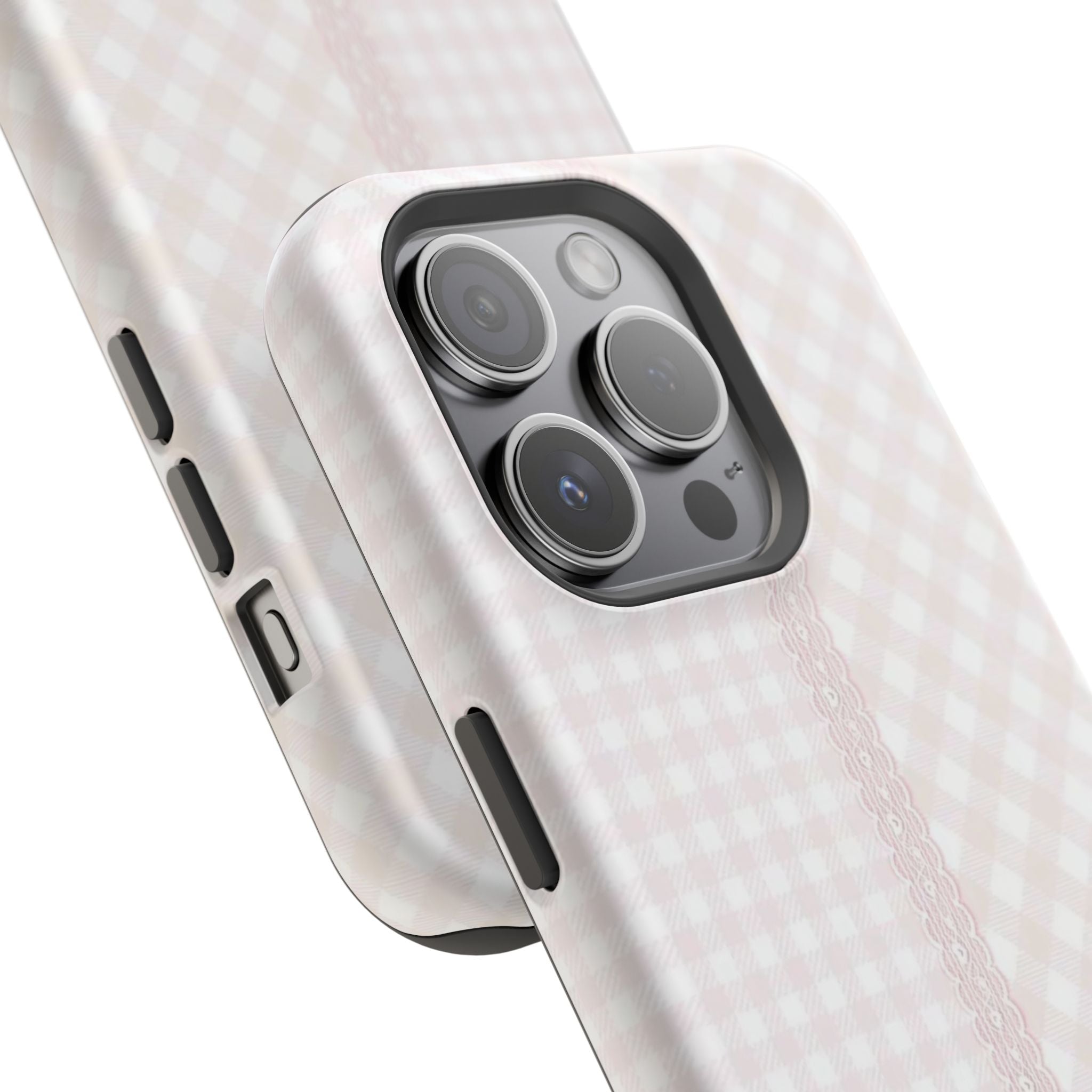 “lace gingham” protective phone case