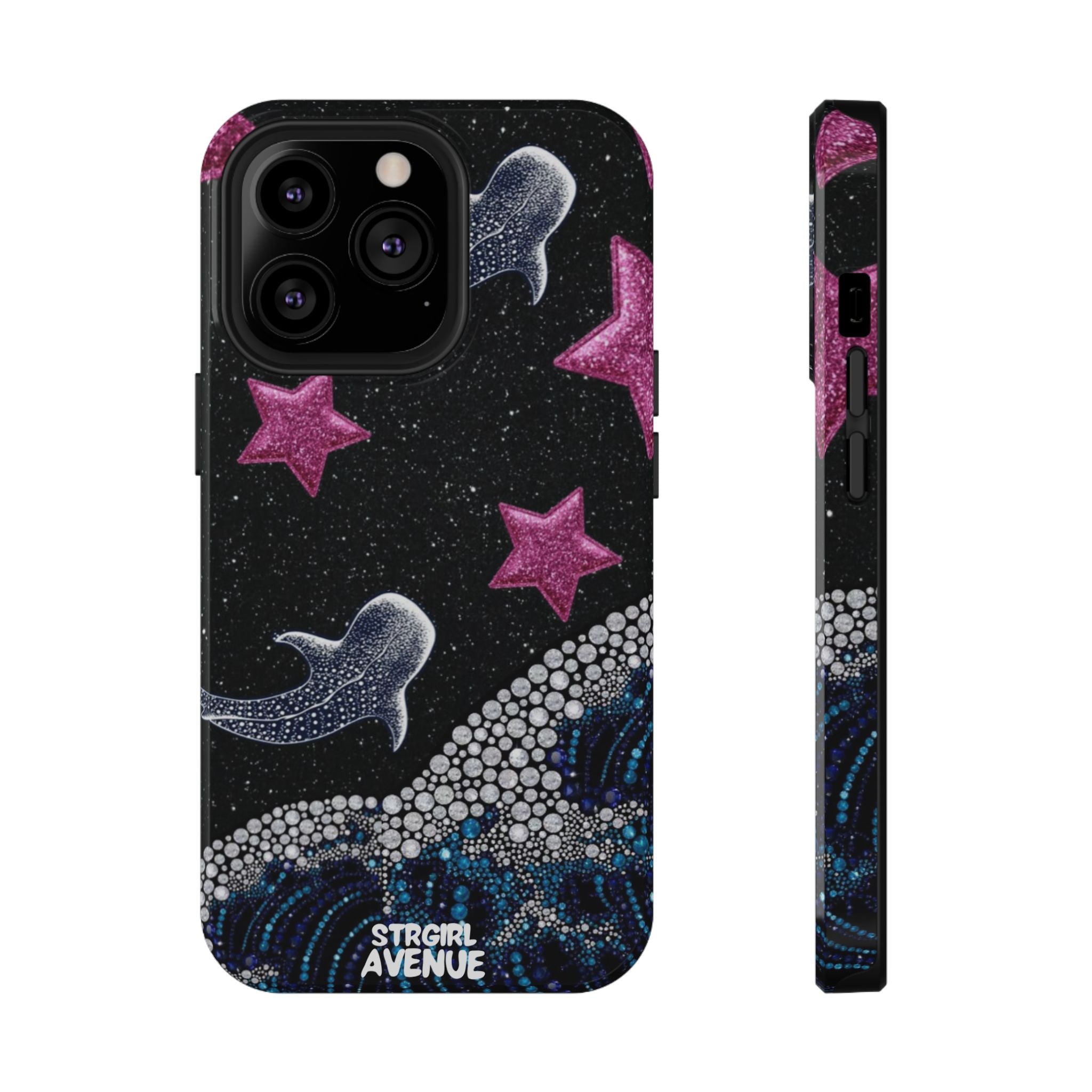 “cosmic tide ” protective phone case