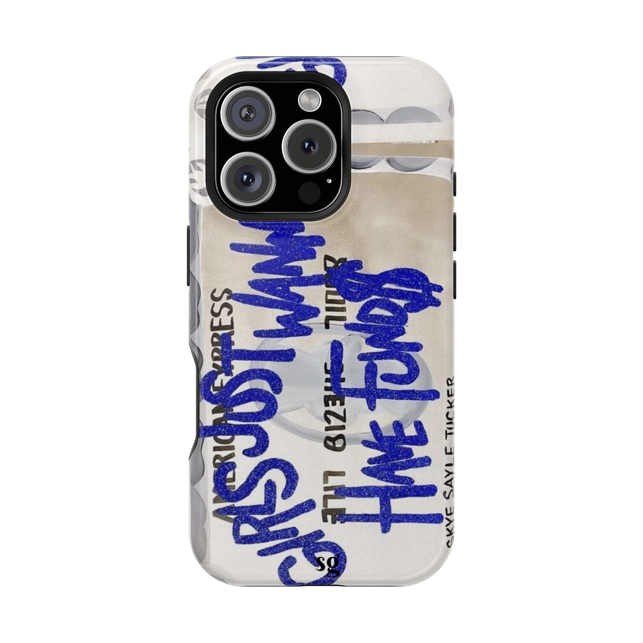 “girls just wanna have funds” protective phone case