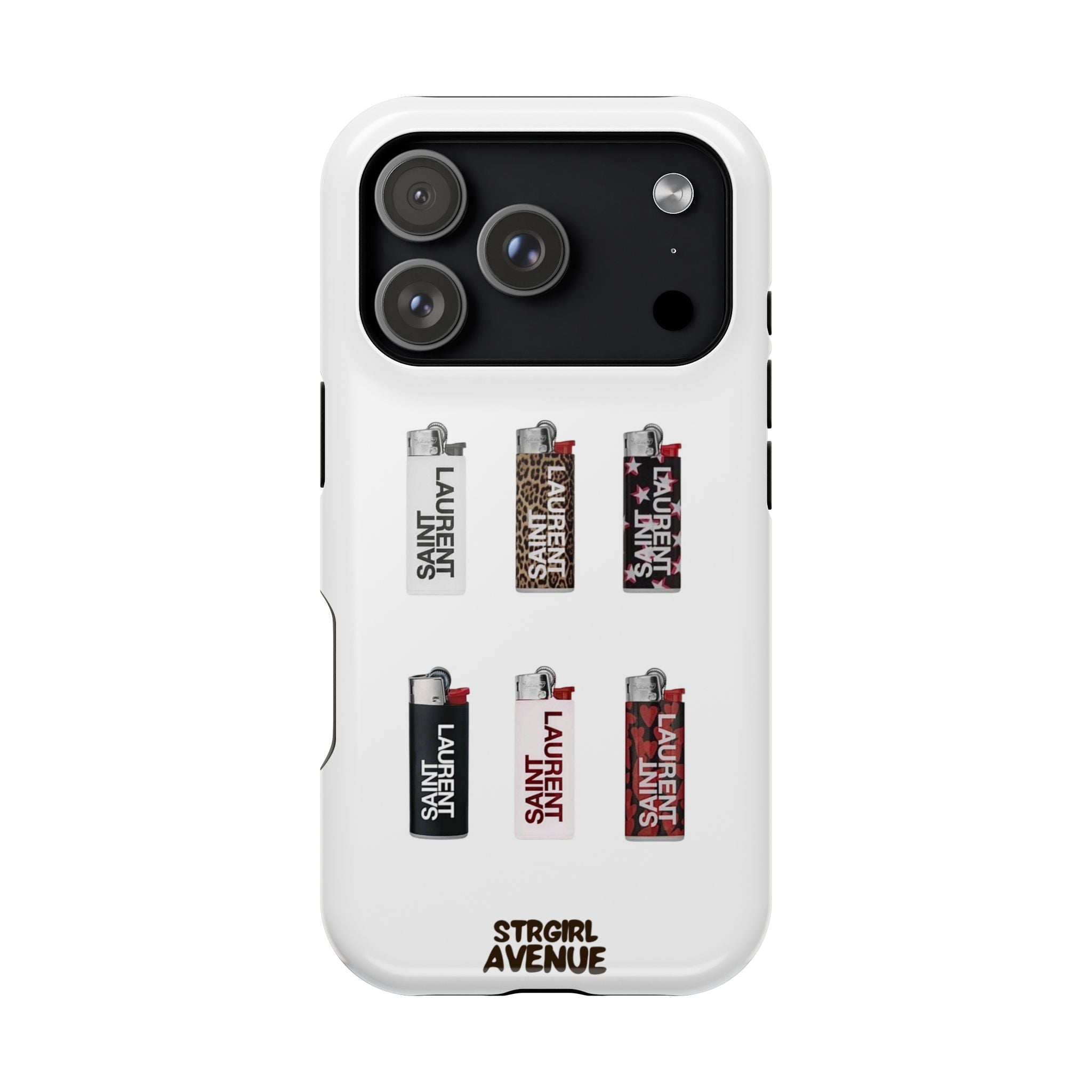 “On fire” protective phone case