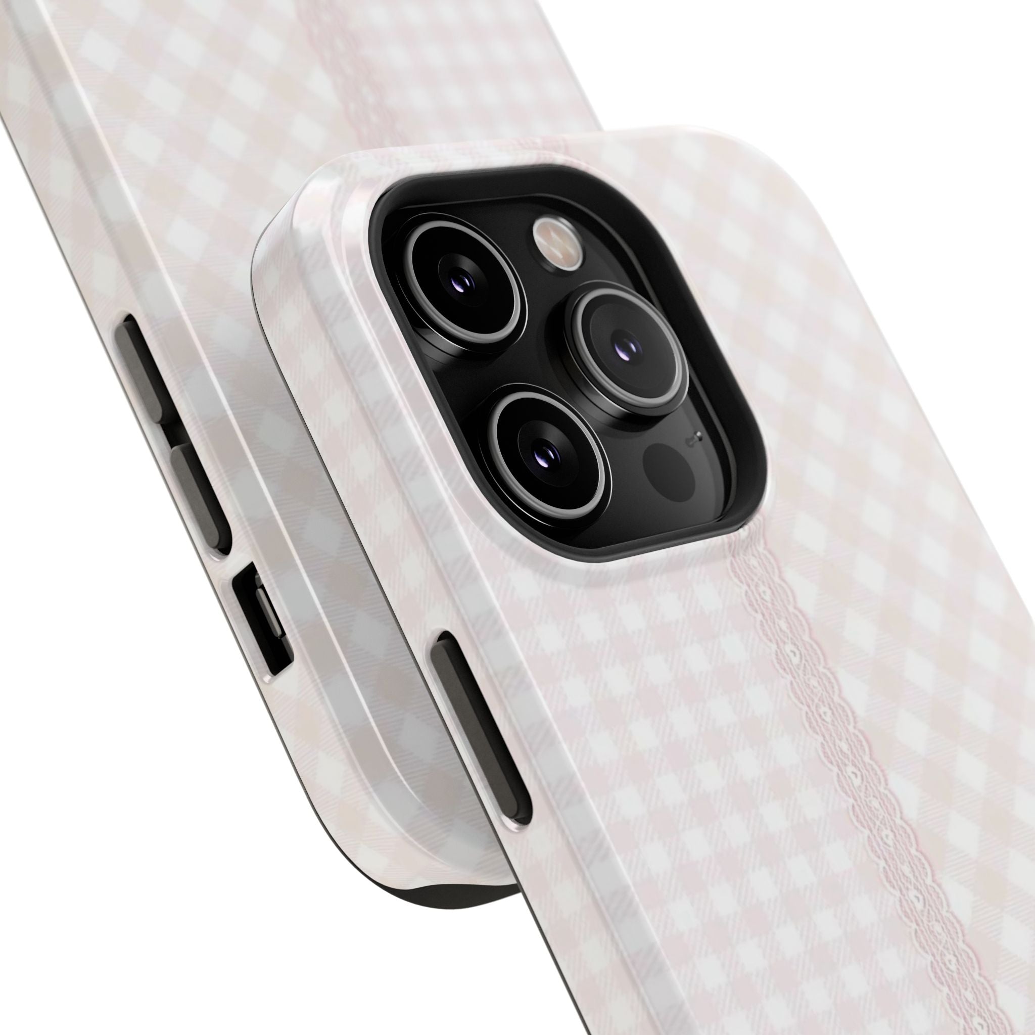 “lace gingham” protective phone case